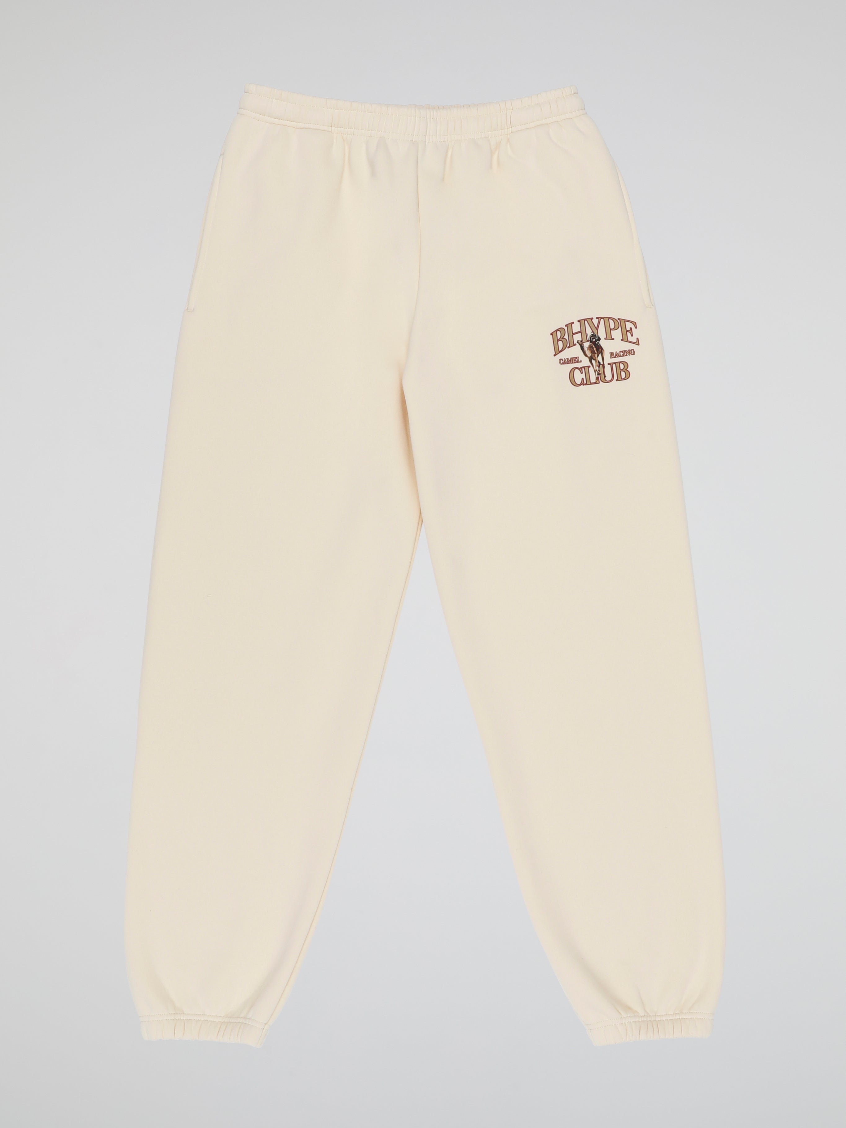 BHYPE CAMEL RACING CLUB BEIGE SWEATPANTS