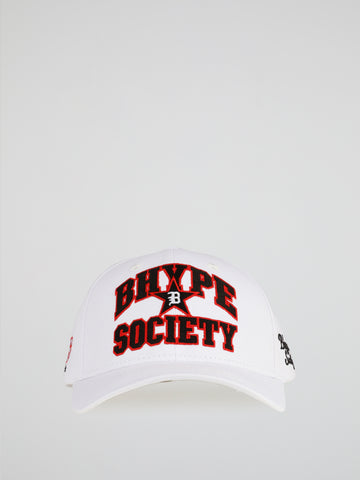 BHYPE SOCIETY WHITE HAT - COP STAR B LOGO