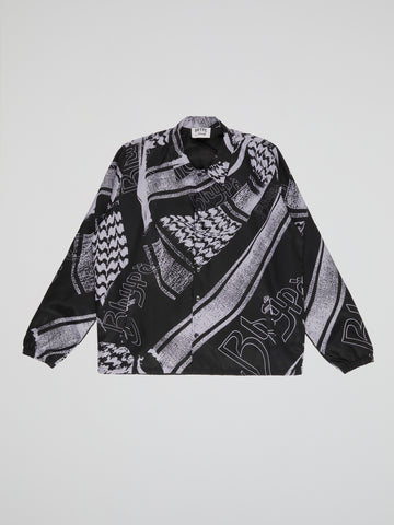 BHYPE SOCIETY BLACK & WHITE JACKET - KEFFIEH COLLECTION
