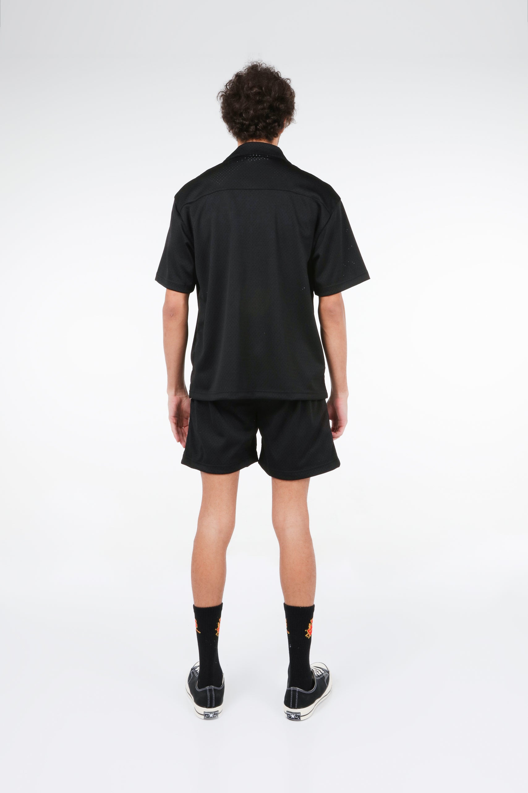 BHYPE SOCIETY BLACK MESH SHORT & SHIRT SET