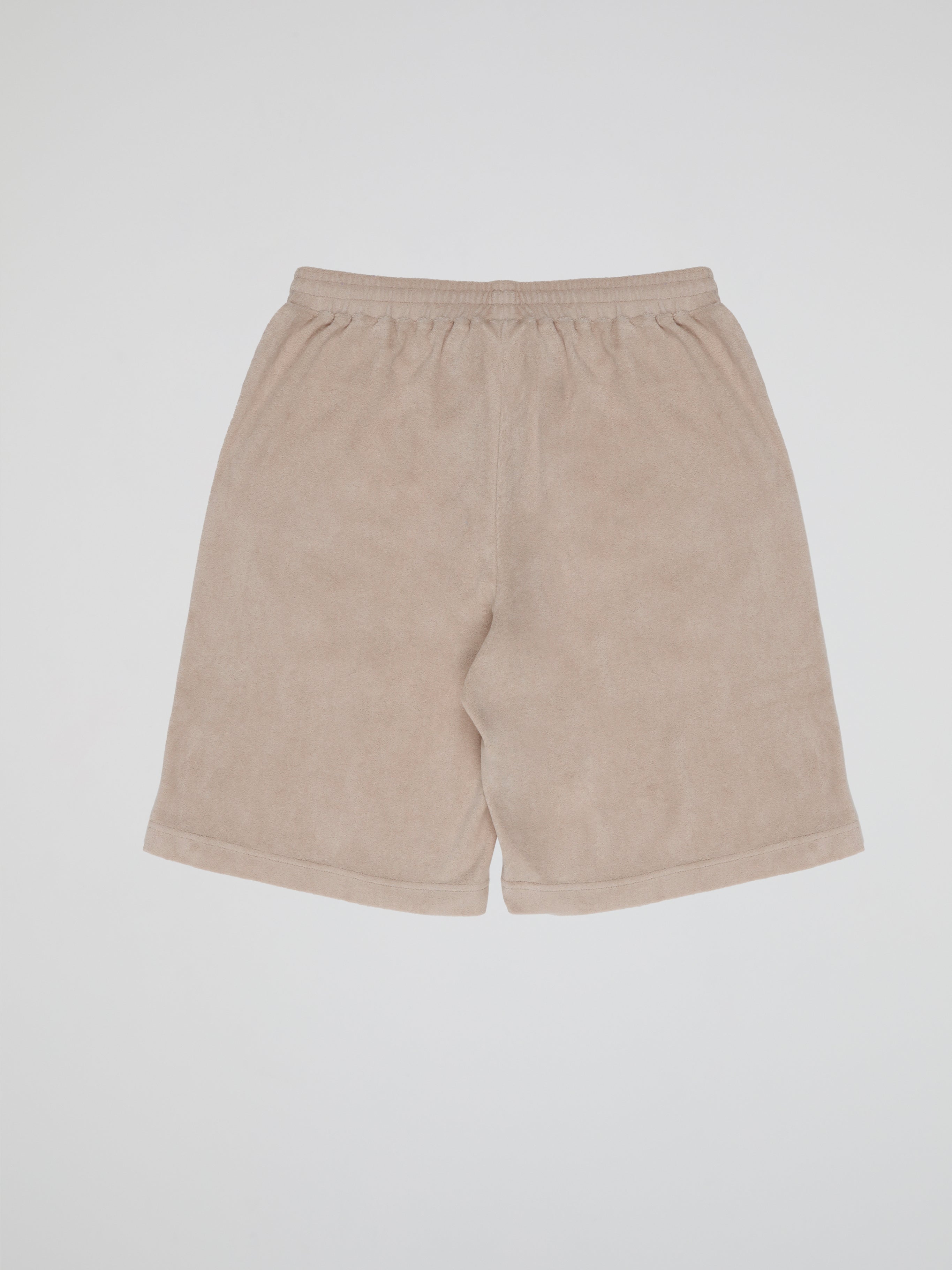 BHYPE SOCIETY BEIGE SOFT TOWELLING SHORT