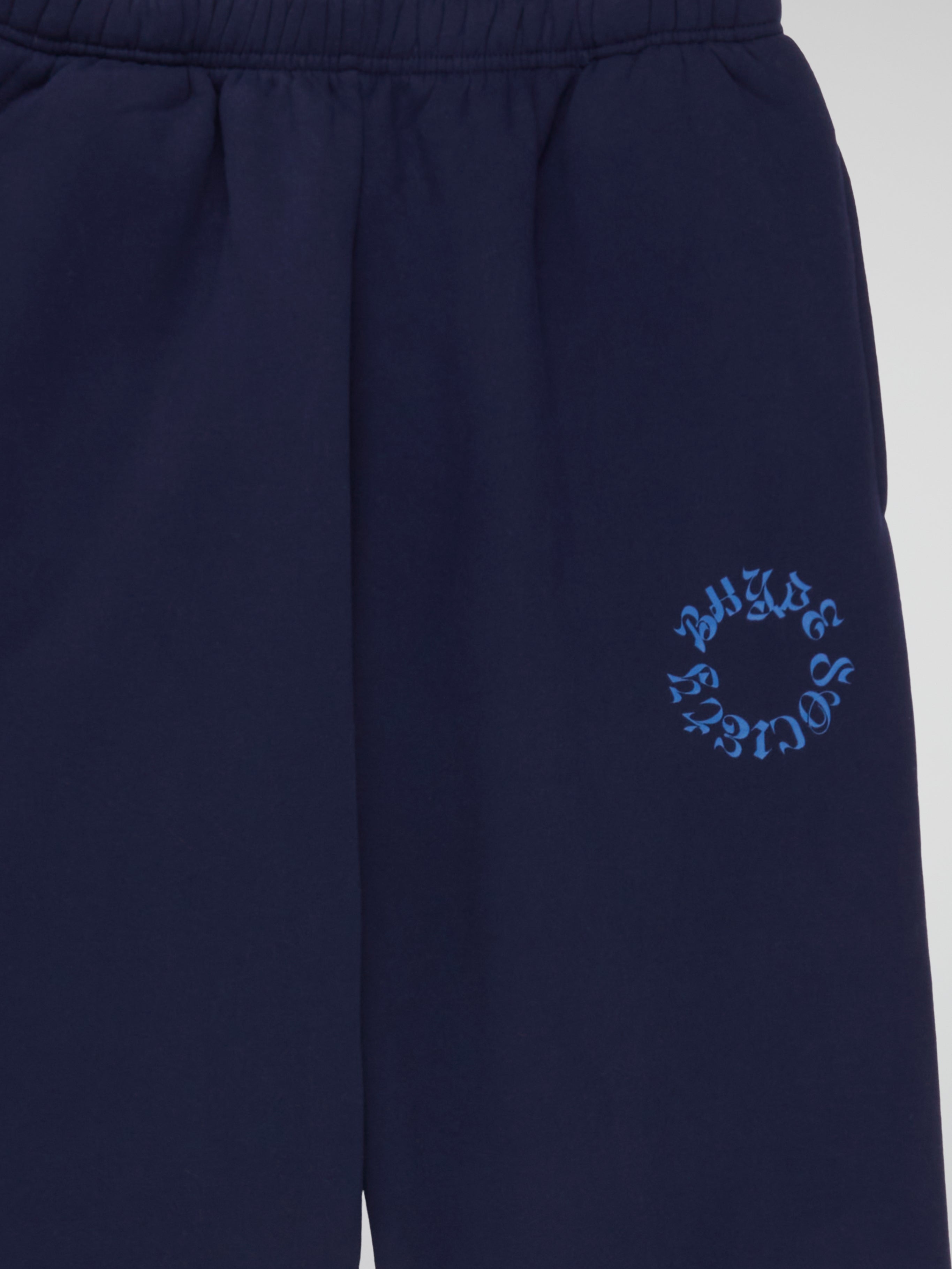 BHYPE SOCIETY CIRCLE LOGO NAVY BLUE SWEATPANTS