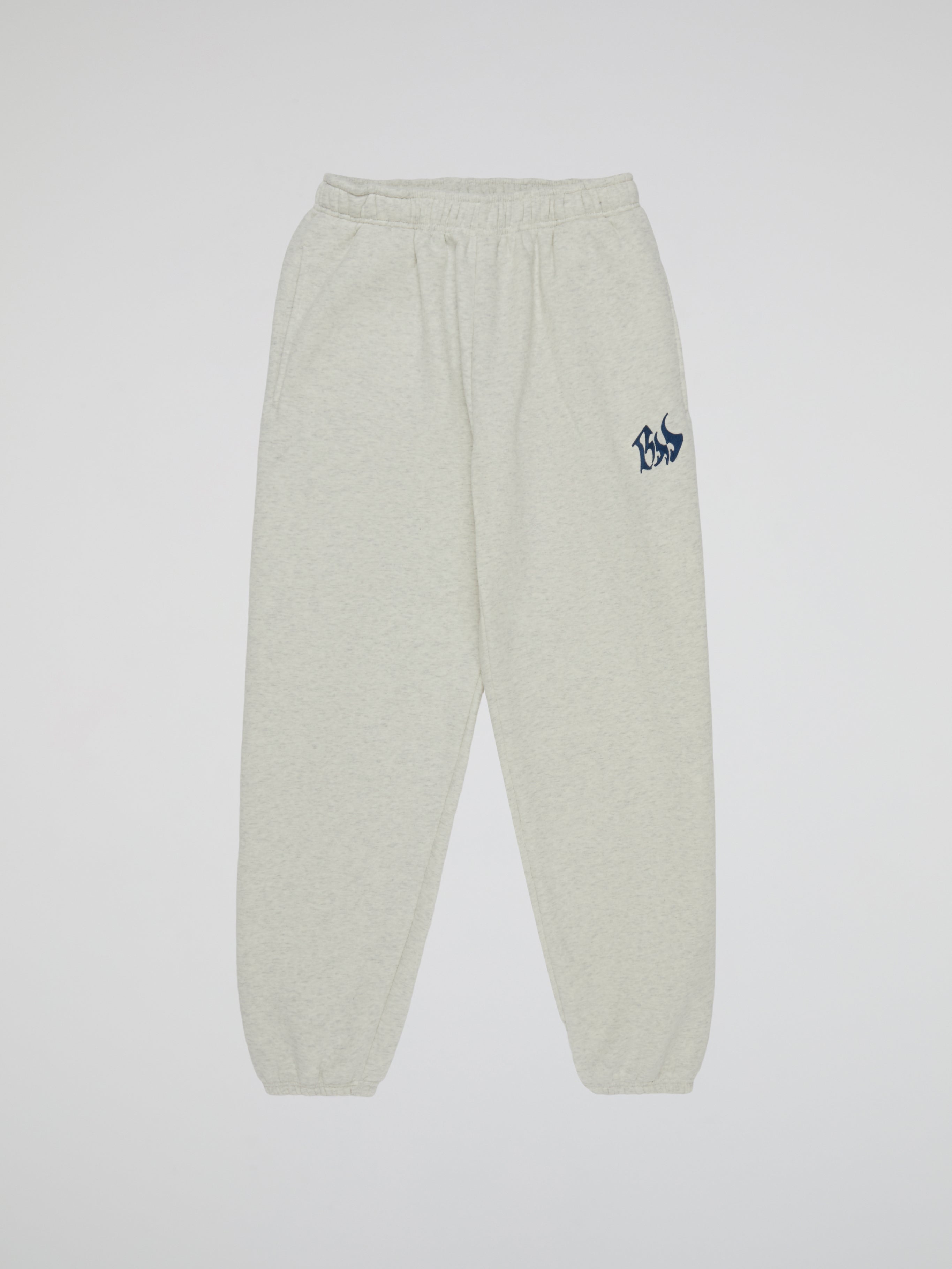 BHYPE SOCIETY LIGHT GREY SWEATPANTS - BHS LOGO