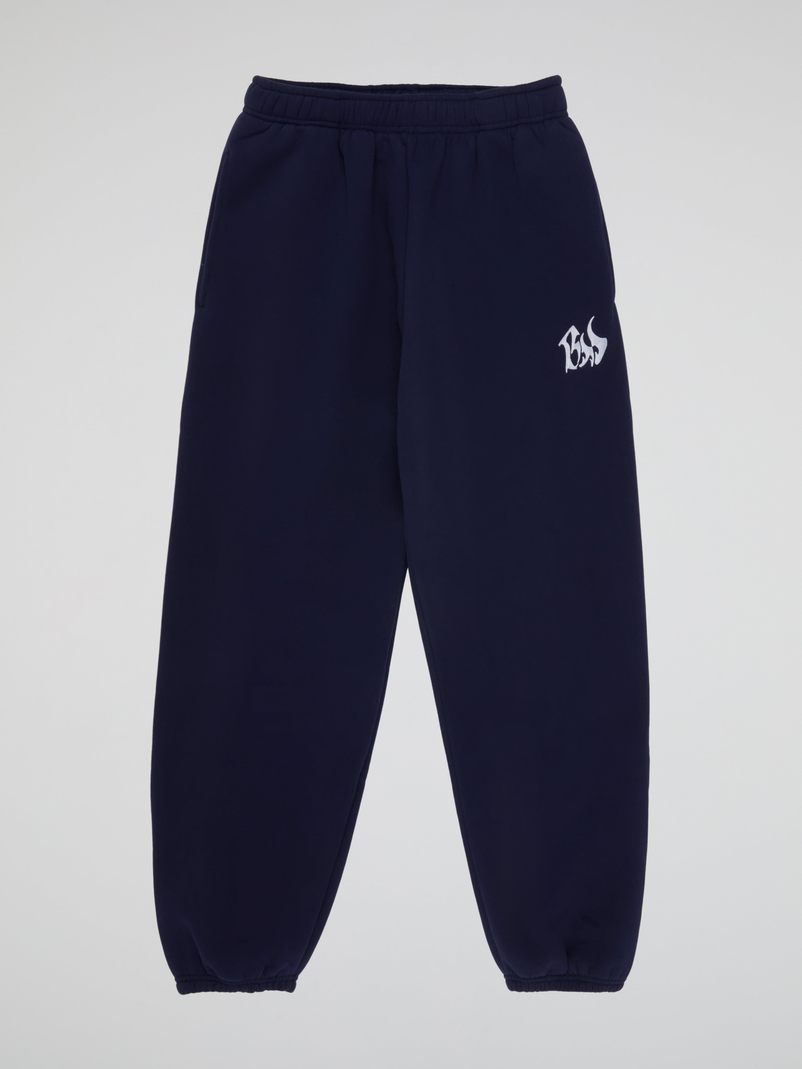 BHYPE SOCIETY NAVY BLUE SWEATPANTS - BHS LOGO