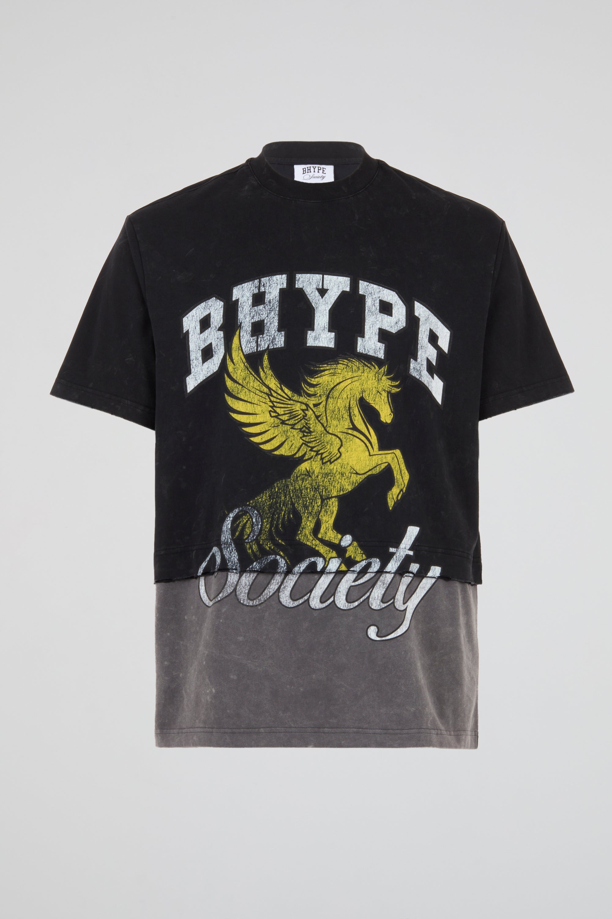BHYPE SOCIETY - PEGASUS DOUBLE LAYER OVERSIZE TEE