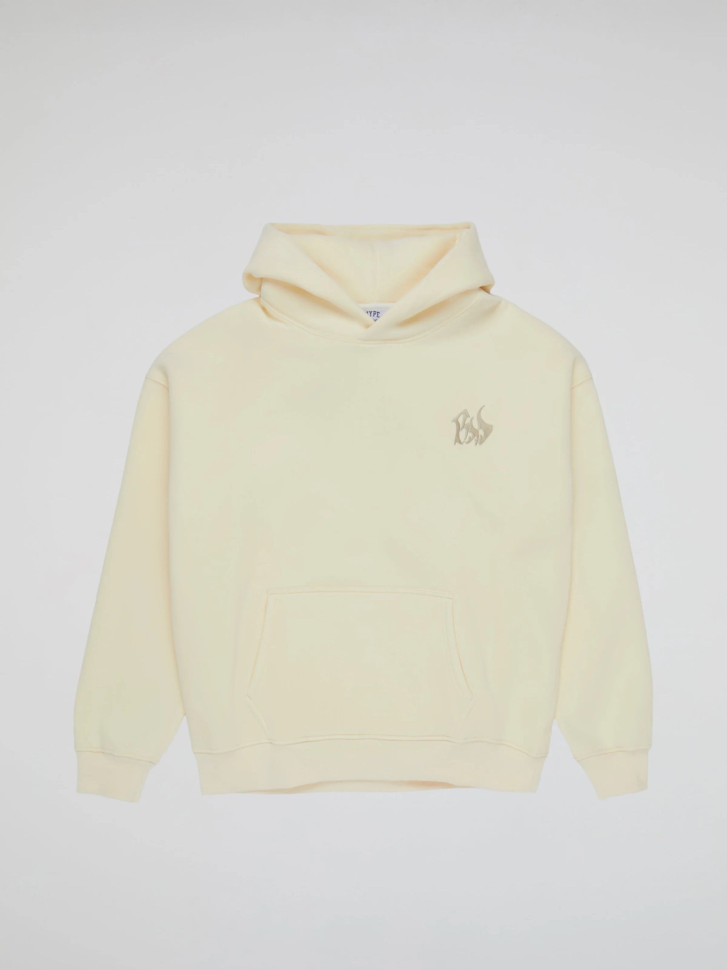 BHYPE SOCIETY CREAM HOODIE - BHS LOGO