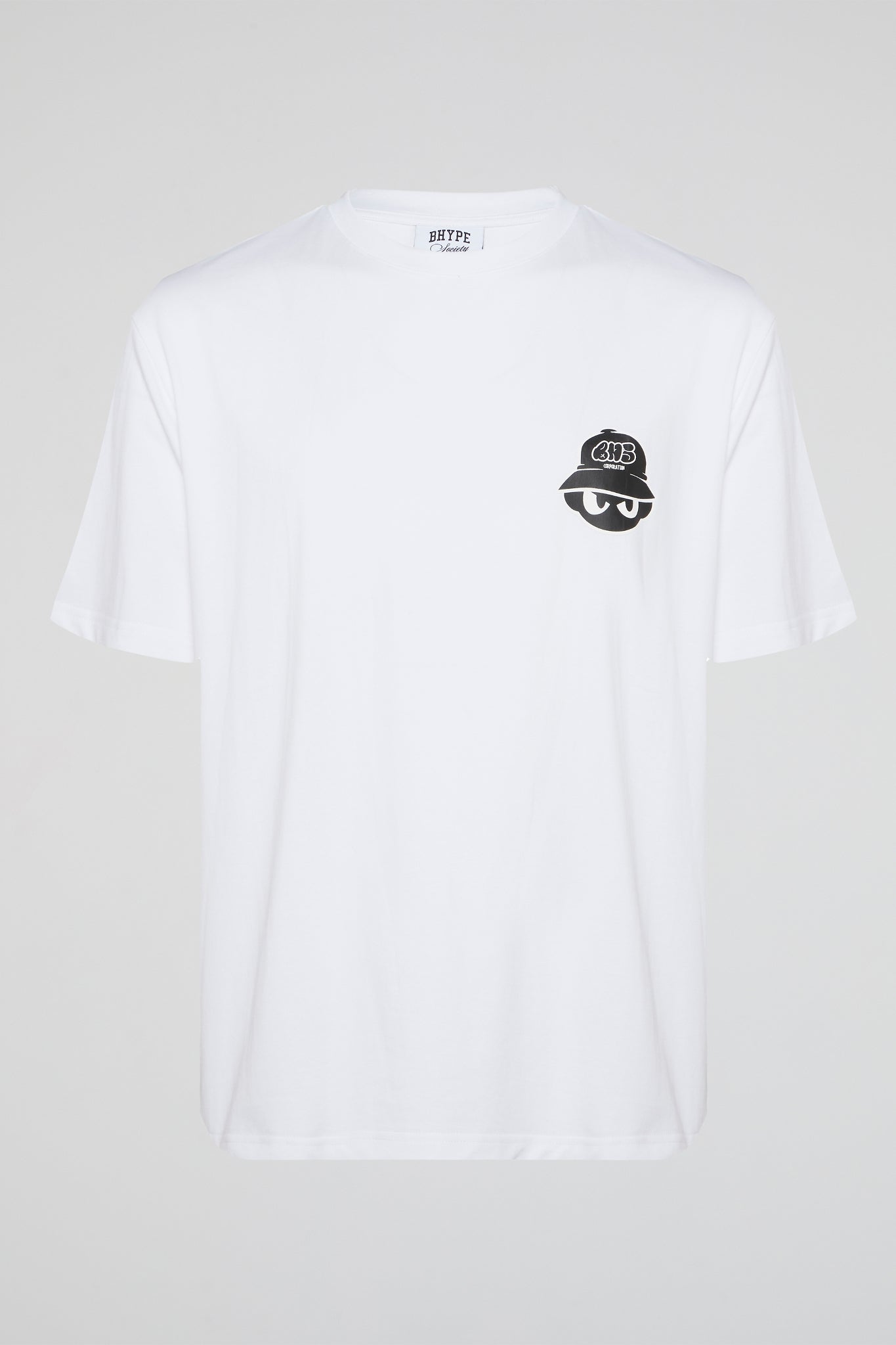 BHYPE SOCIETY - BHS BBOY HEAD WHITE TSHIRT