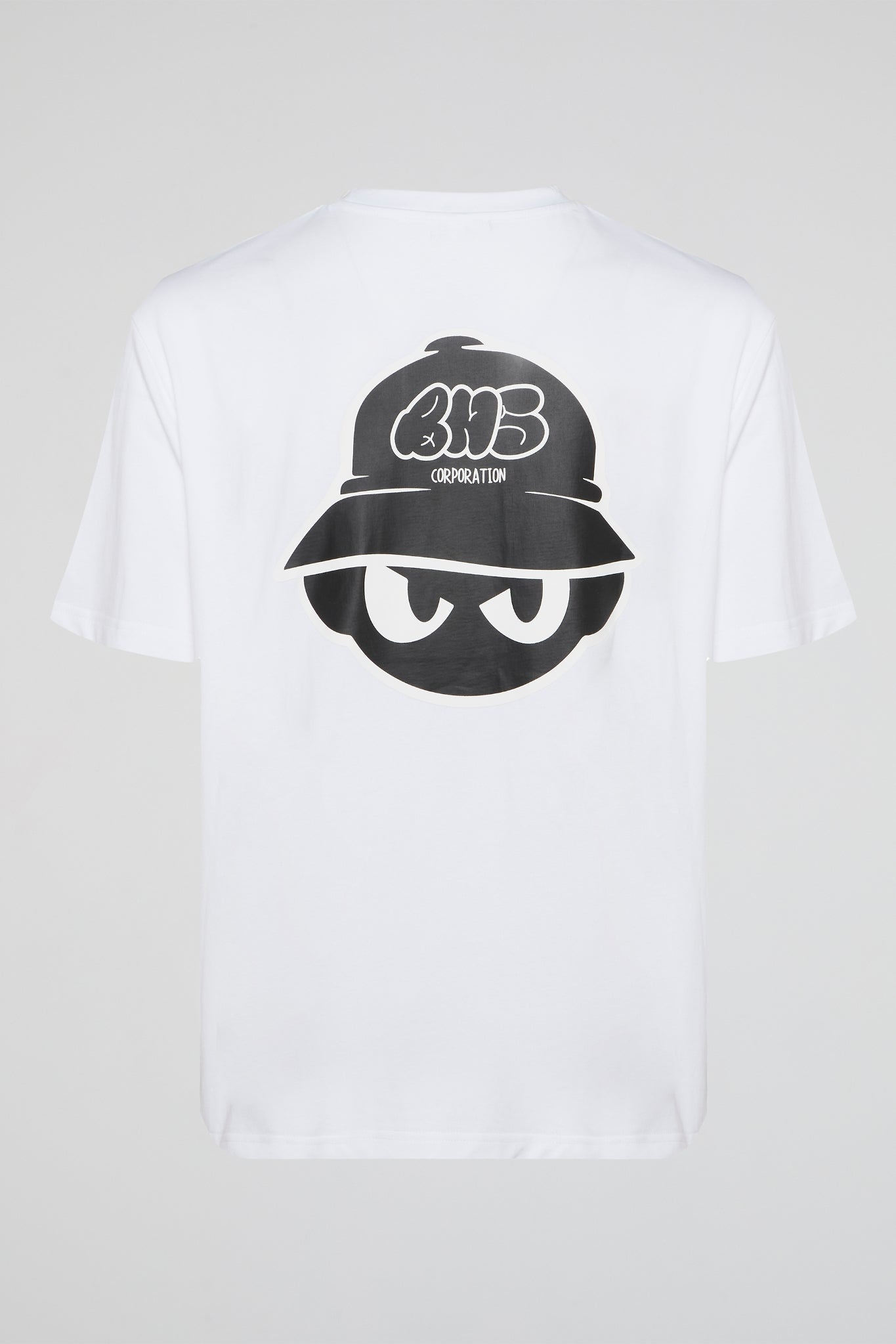 BHYPE SOCIETY - BHS BBOY HEAD WHITE TSHIRT