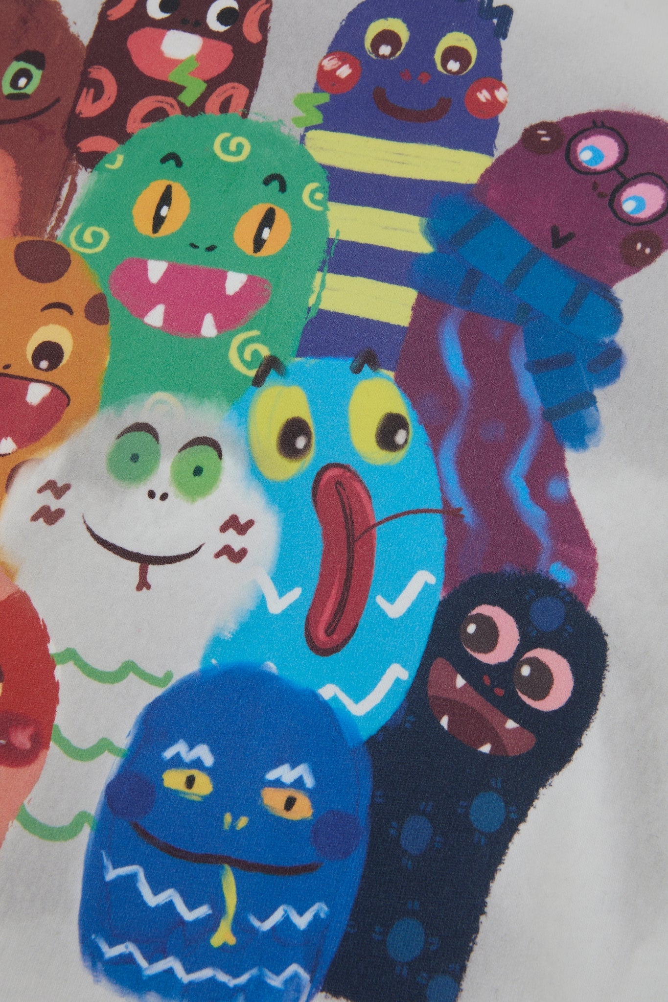 DUMIST - RAINBOW MONSTERS WHITE TSHIRT