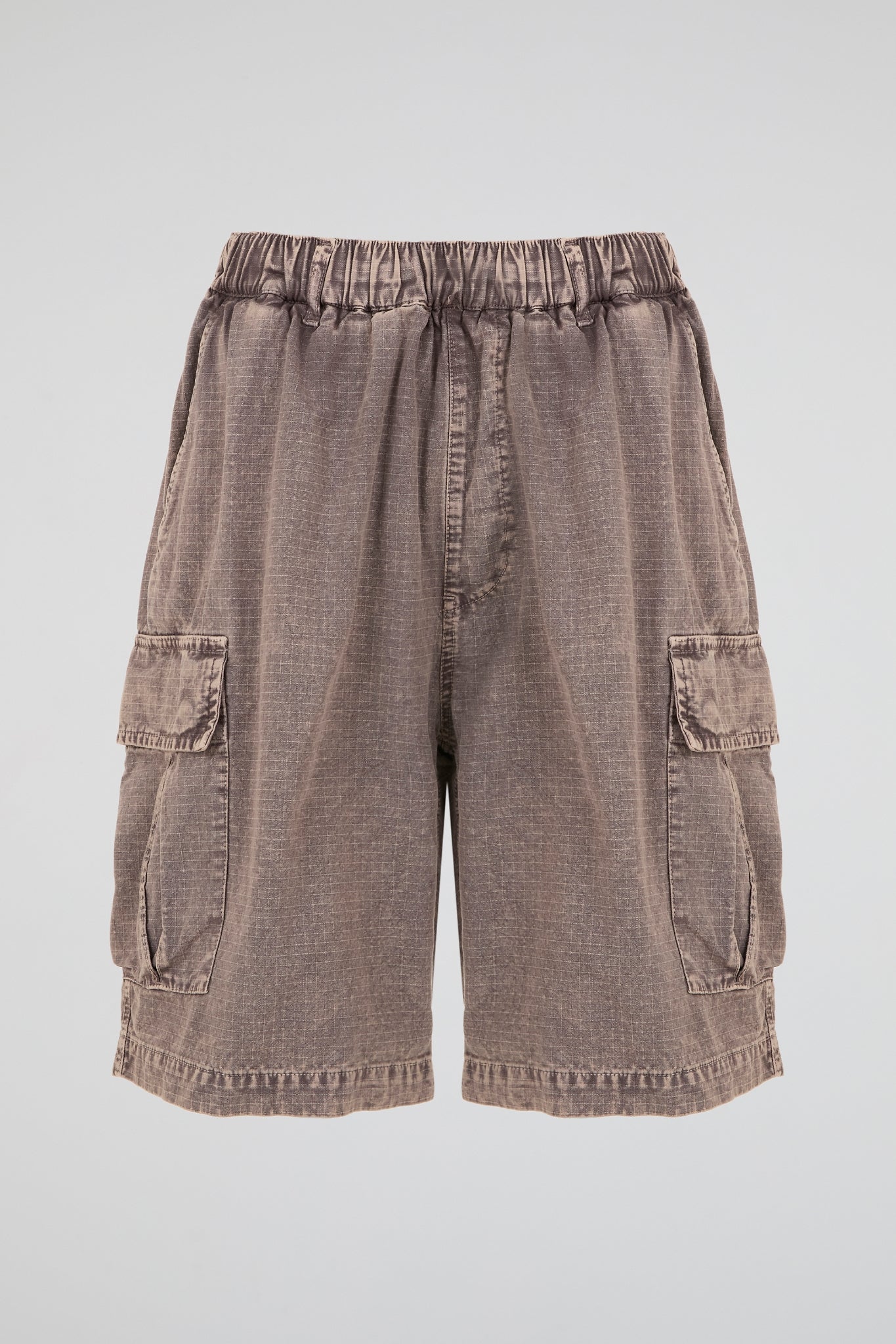 DUMIST - NYLON WASHED BROWN SHORTS