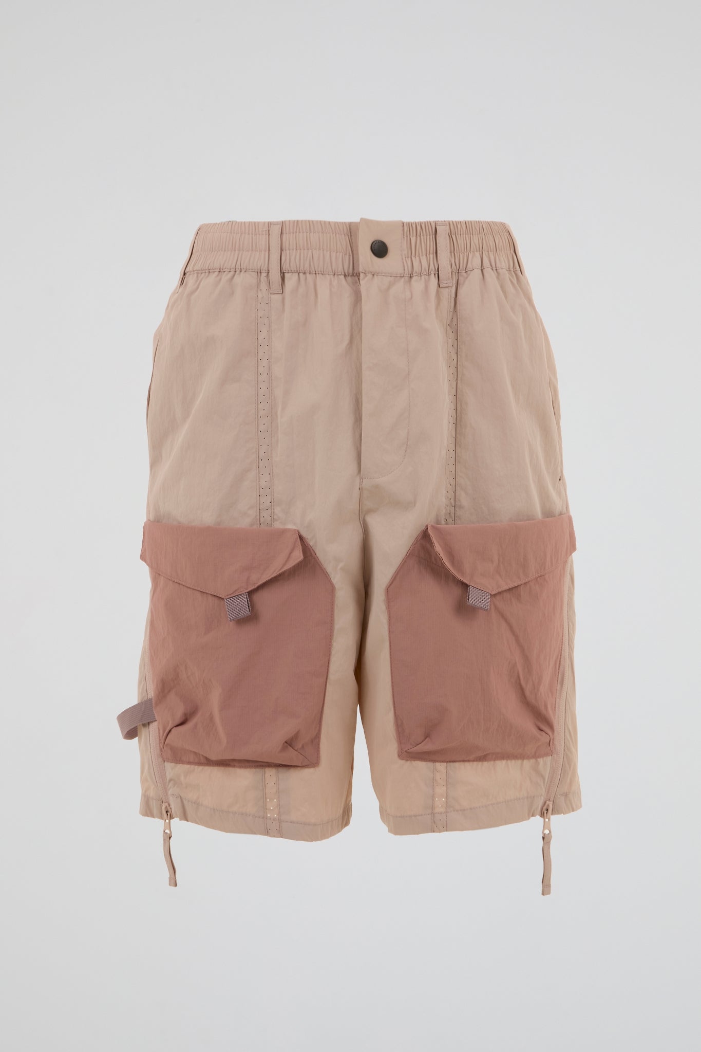 DUMIST - TECH CARGO BEIGE & CORAL PINK SHORTS