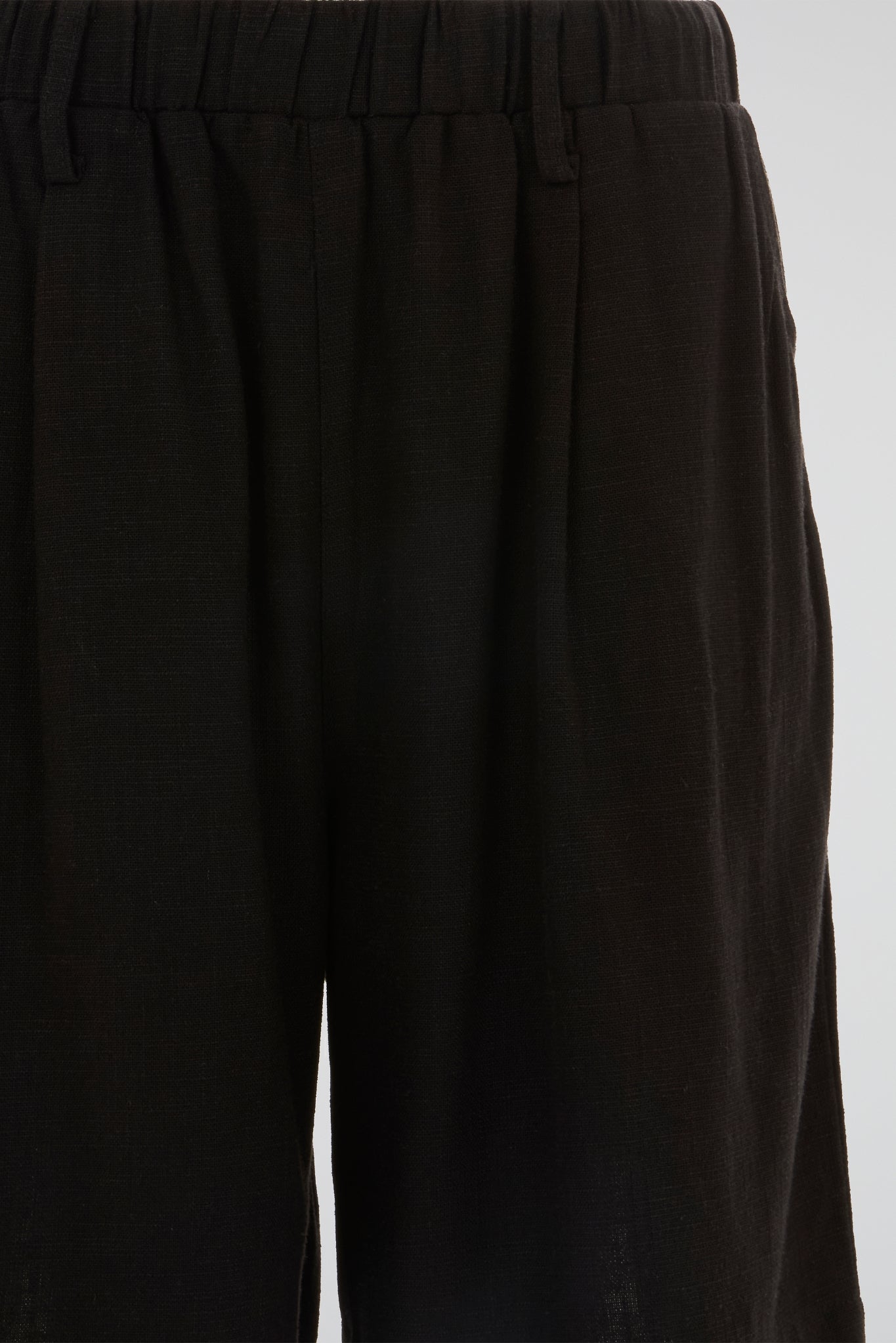 DUMIST - LONG BLACK COTTON SHORTS