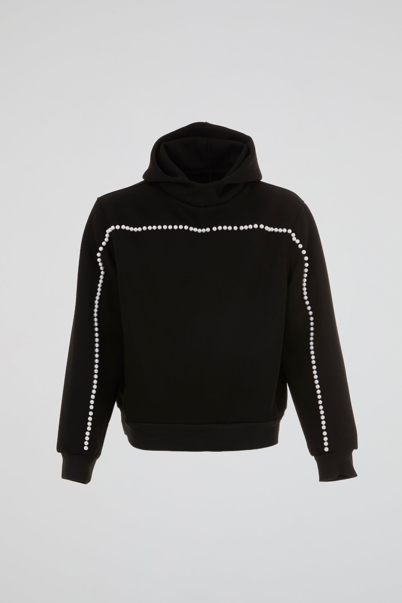 DUMIST - BLACK COTTON PEARLED TRACKSUIT