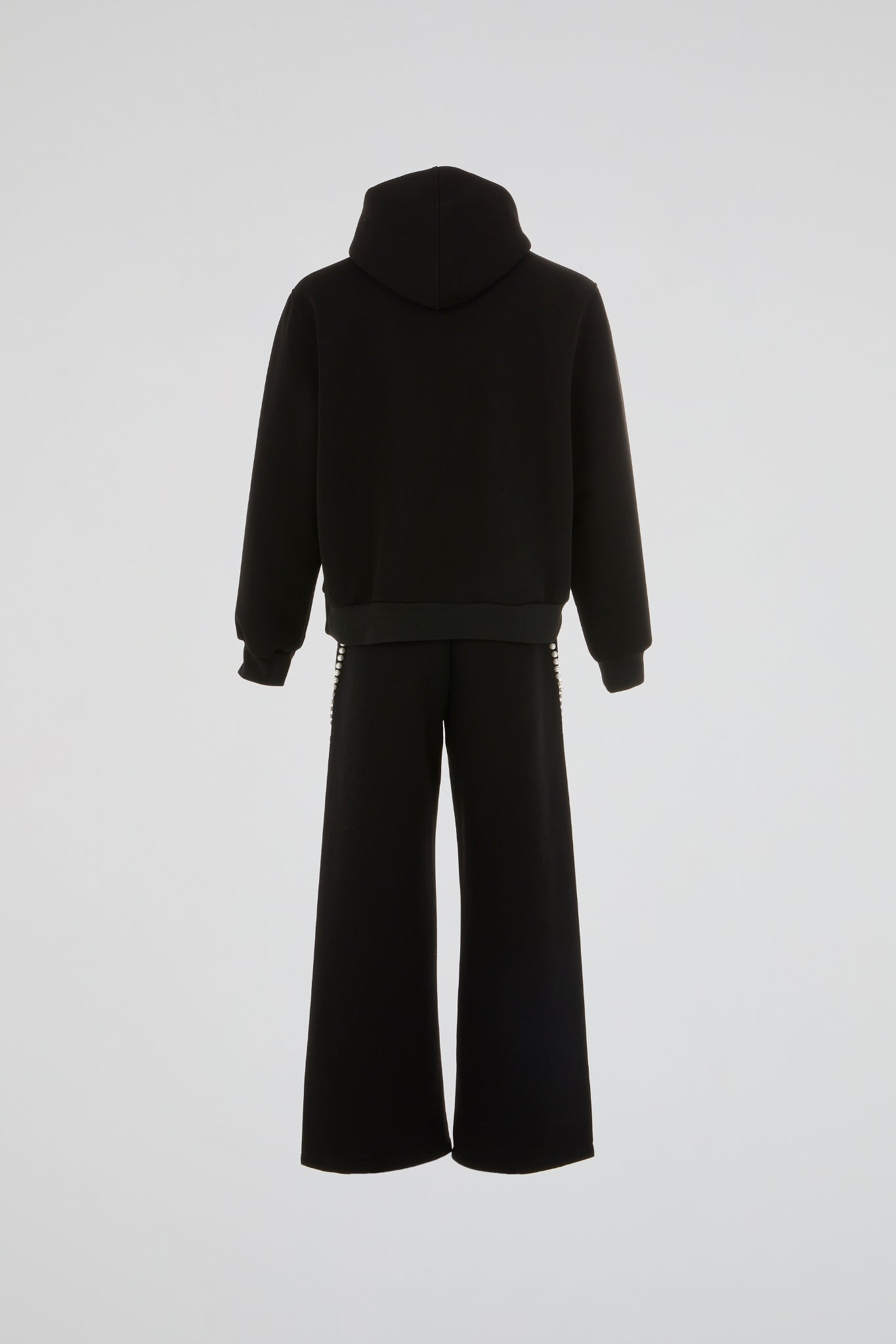 DUMIST - BLACK COTTON PEARLED TRACKSUIT
