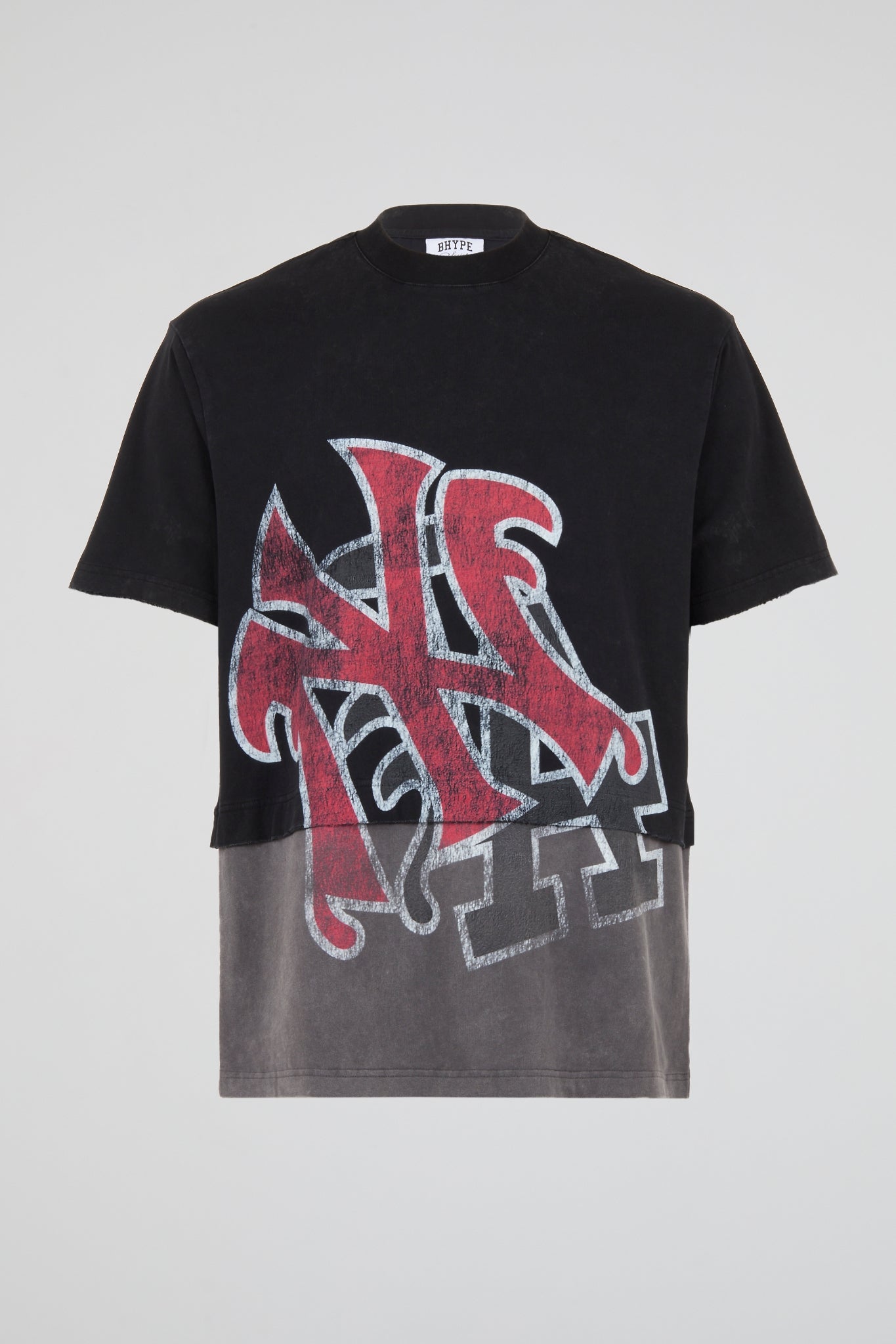 BHYPE SOCIETY - NY & LA DOUBLE LAYER OVERSIZE TEE