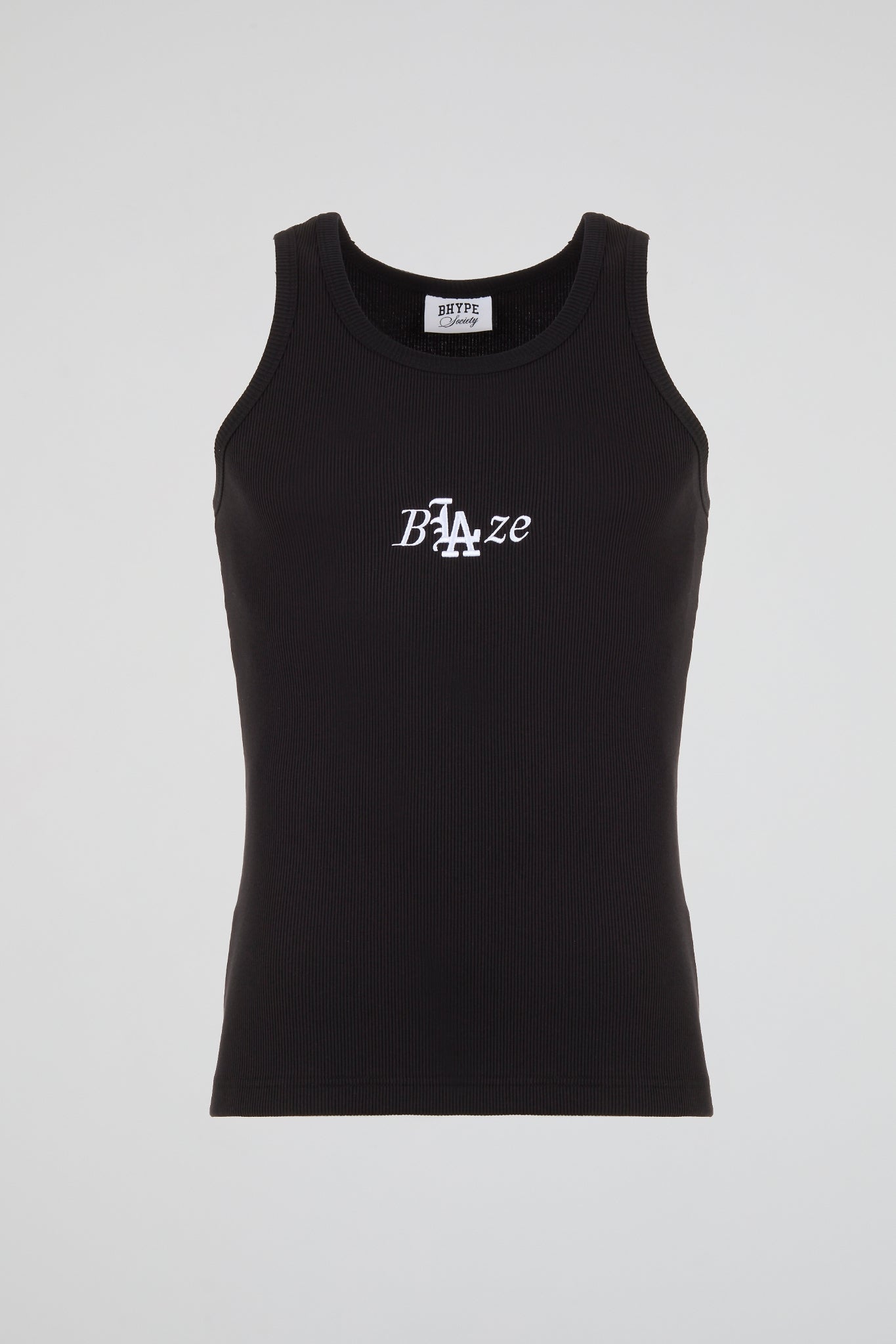 BHYPE SOCIETY - BLACK TANK TOP BLAZE LOGO