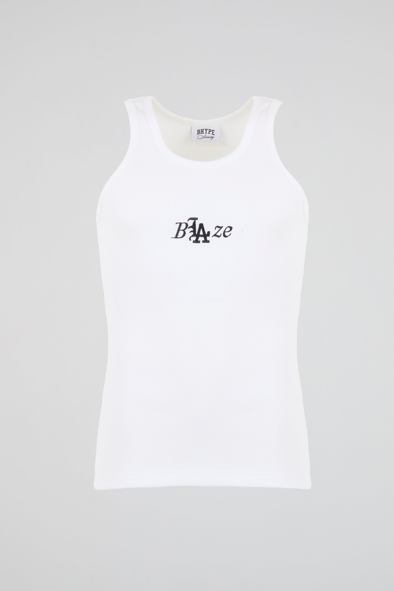 BHYPE SOCIETY - WHITE TANK TOP BLAZE LOGO