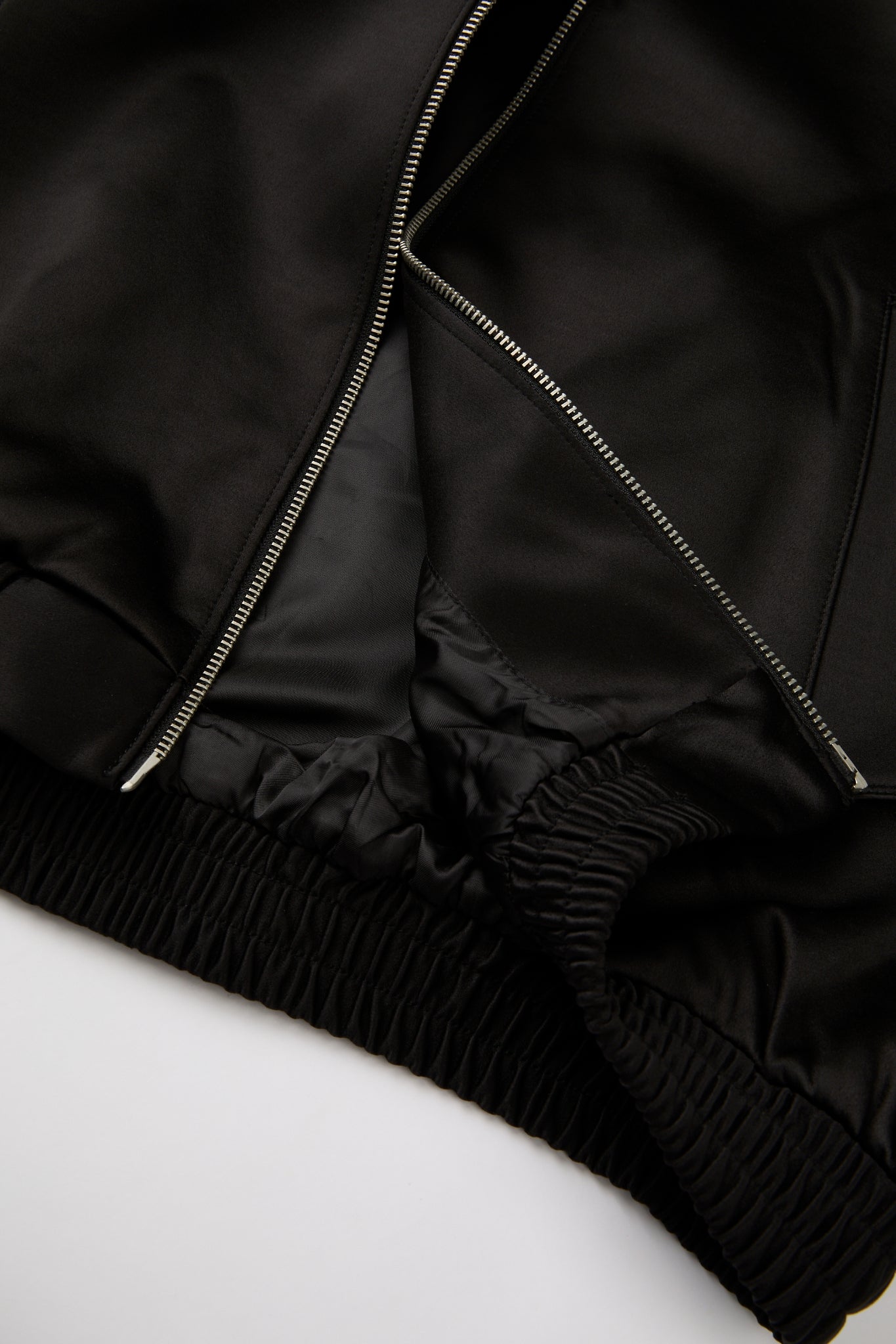 Dumist Black Cropped Zip Jacket