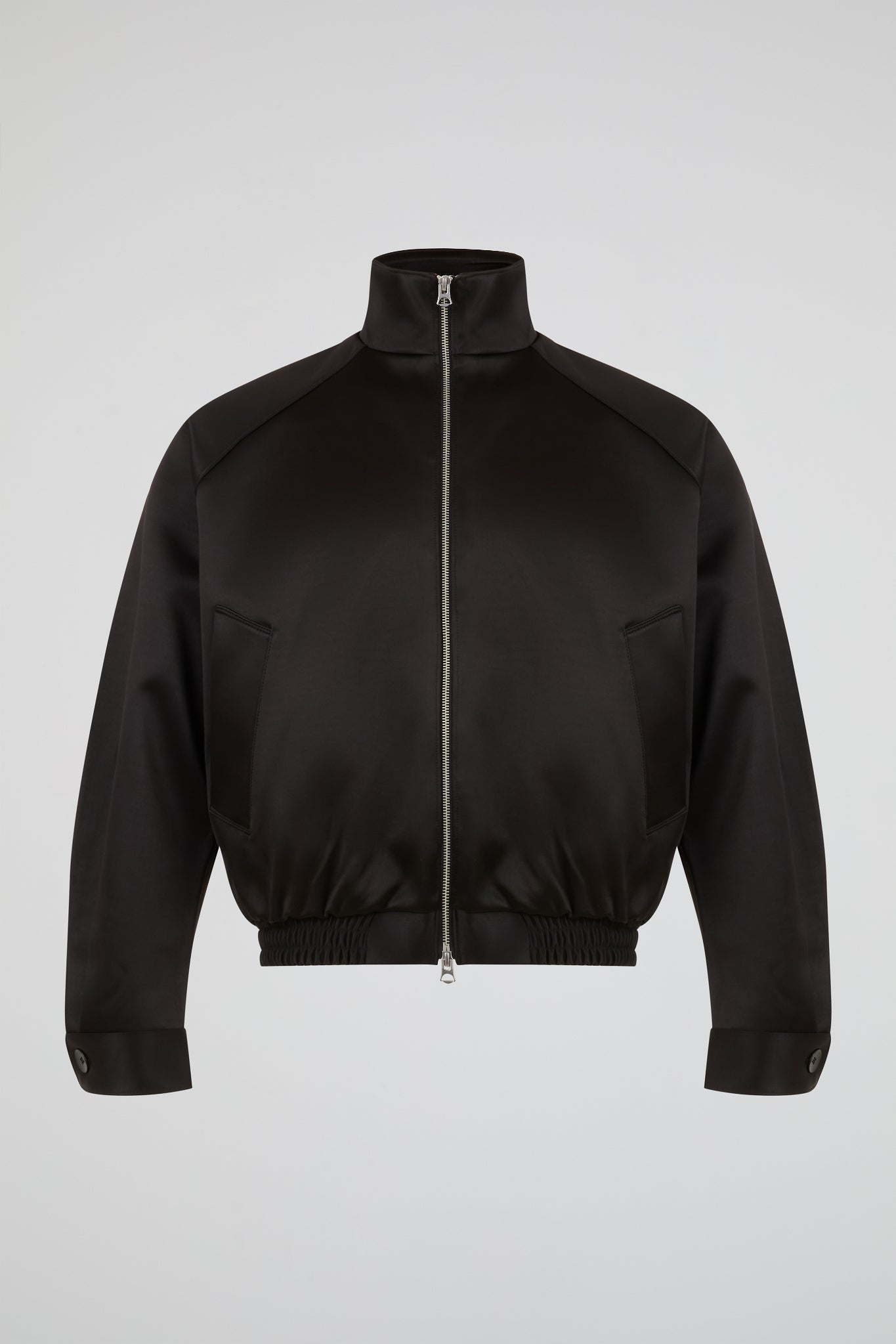 Dumist Black Cropped Zip Jacket