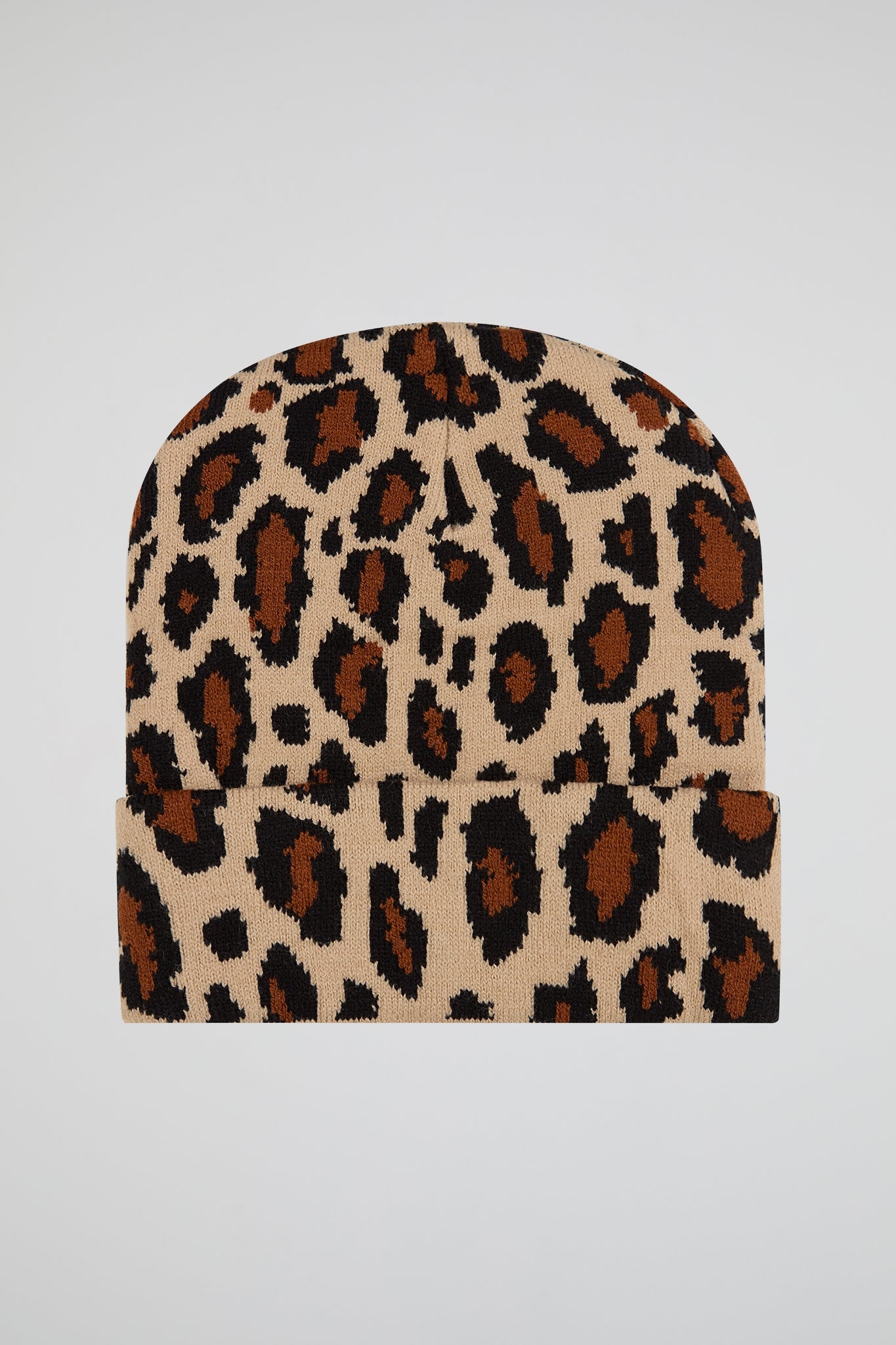 Leopard Knitted beanie