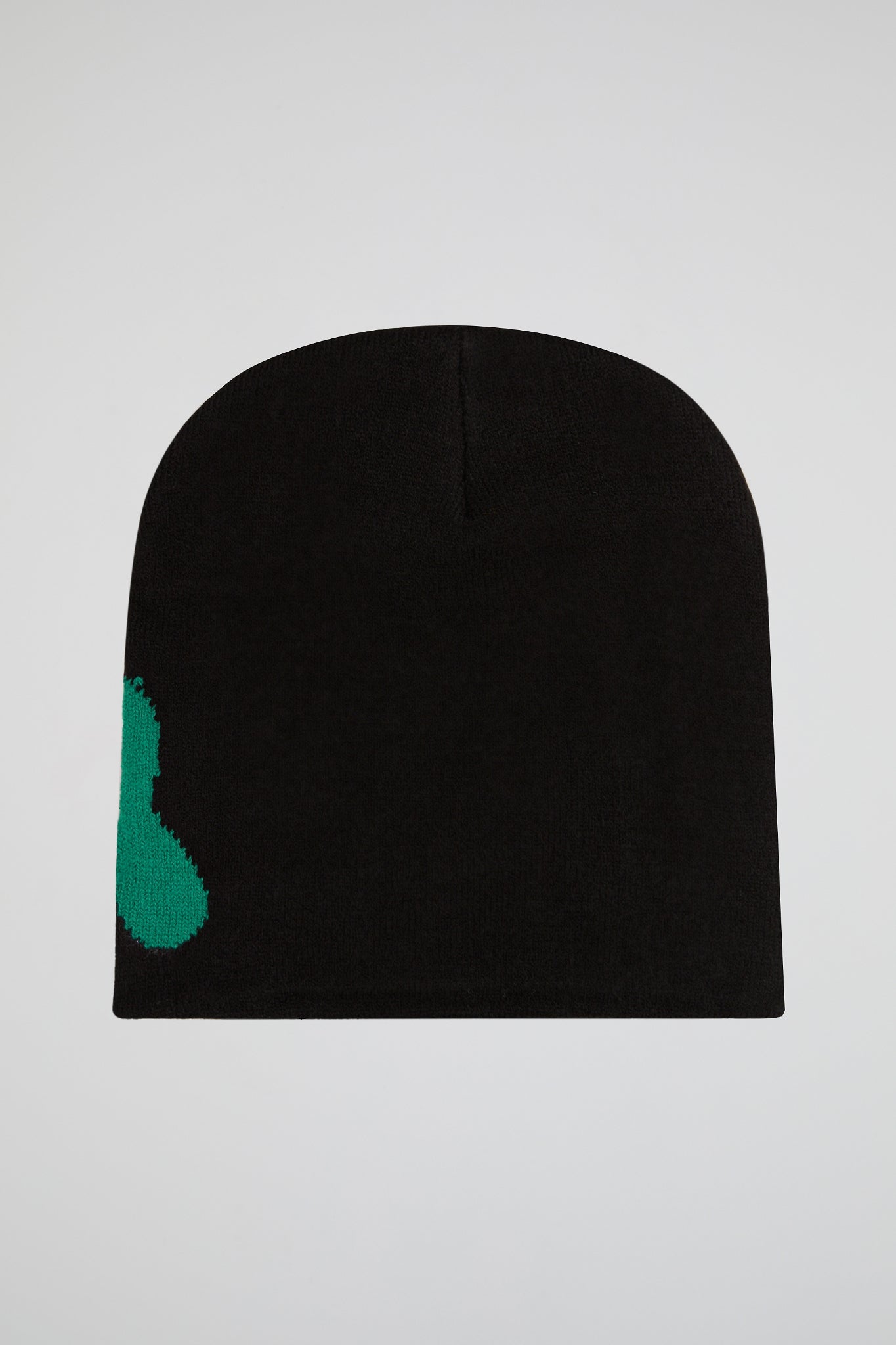 Mea Culpa Black & Green Knitted Beanie