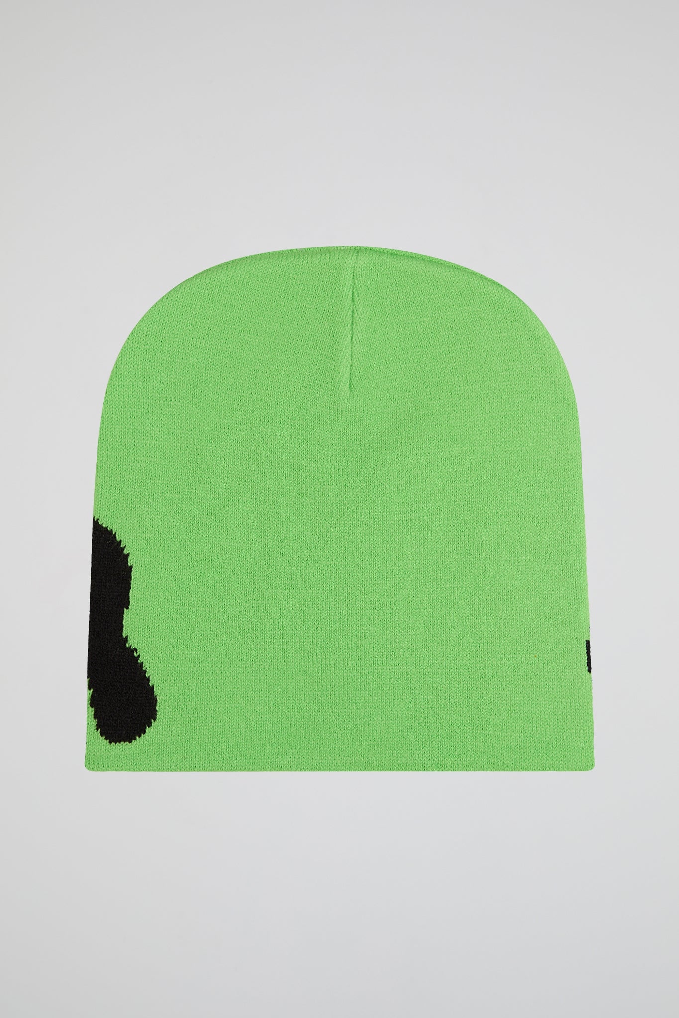 Mea Culpa Neon green & black Knitted Beanie