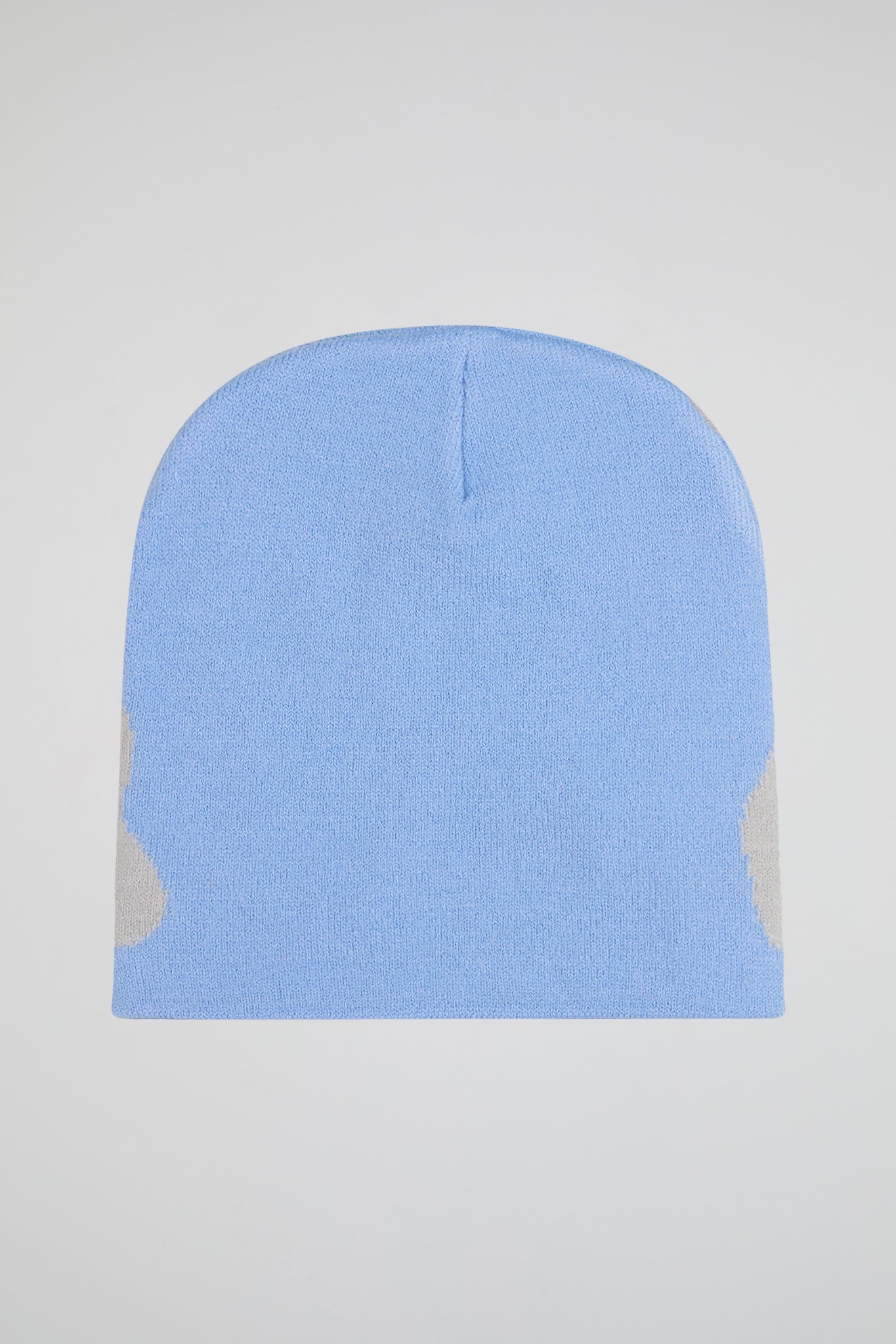 Mea Culpa Light blue & Grey Knitted Beanie