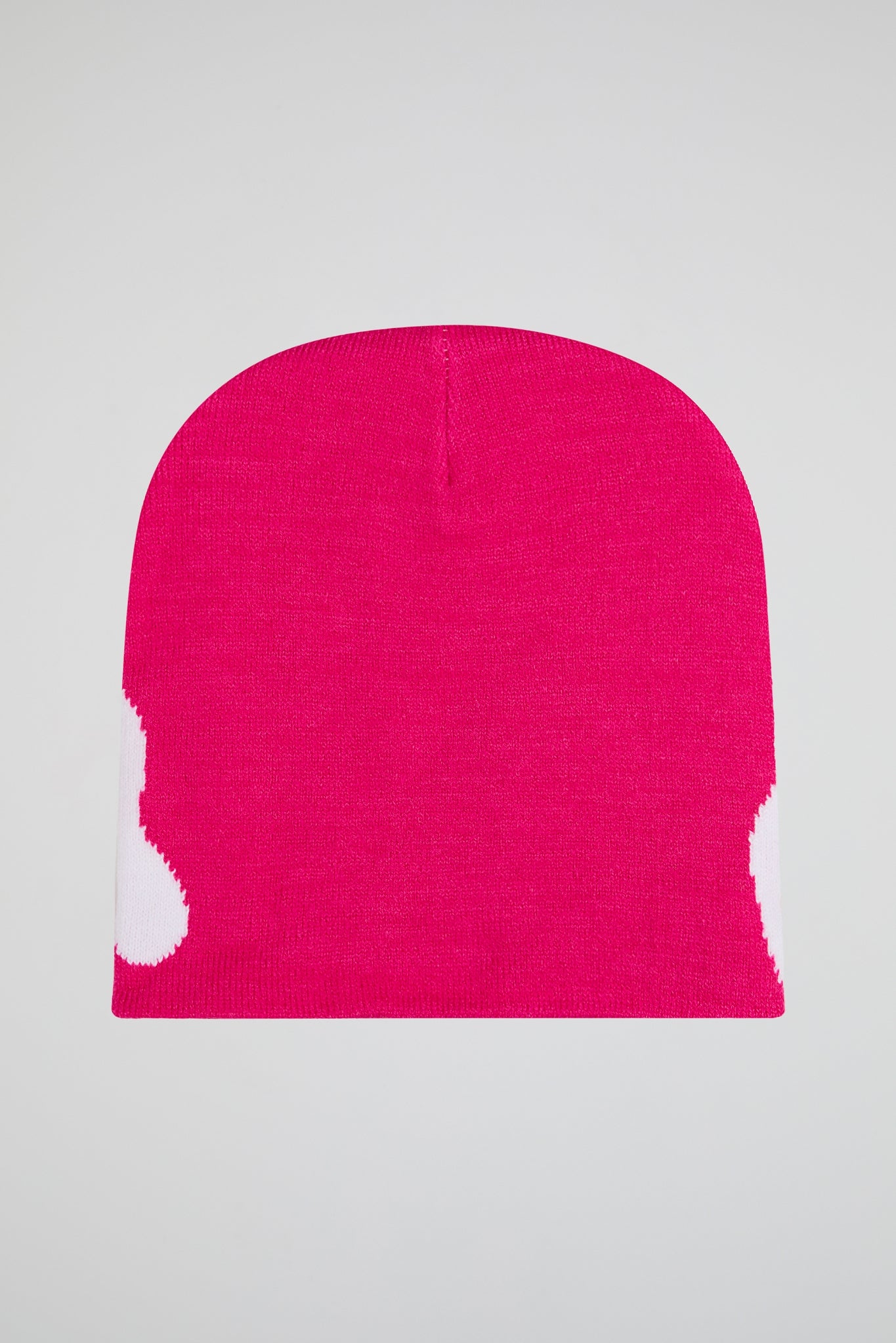 Mea Culpa Pink & White Knitted Beanie
