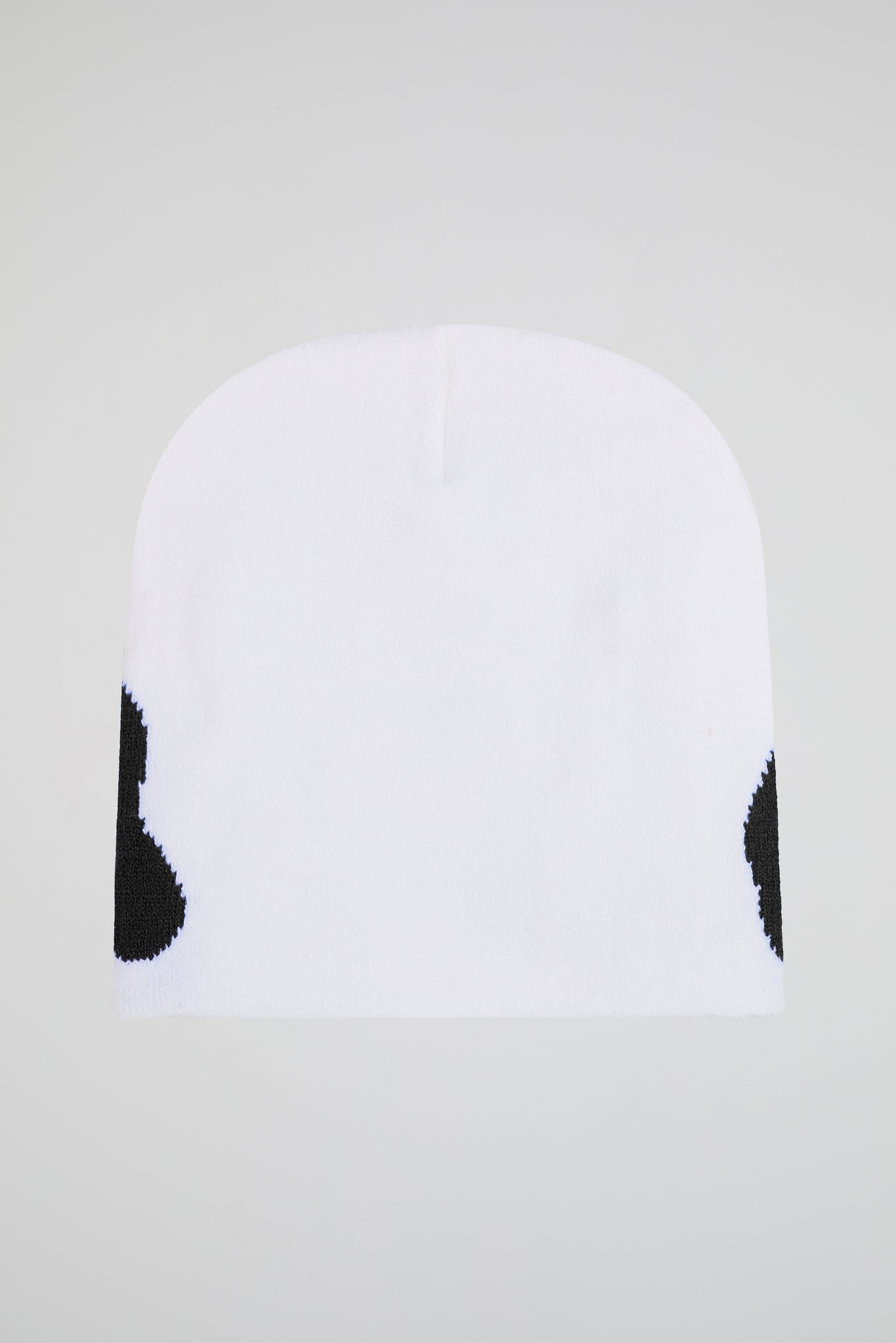 Mea Culpa White & Black Knitted Beanie