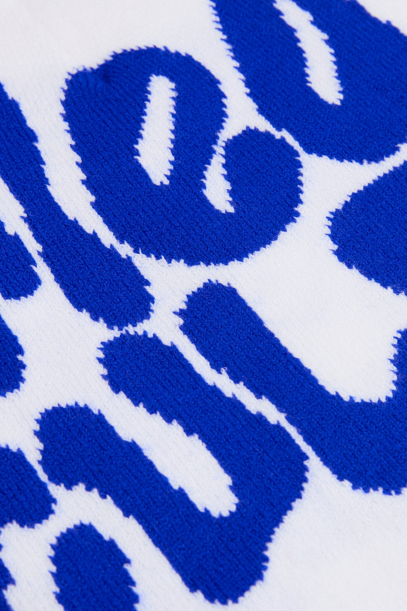 Mea Culpa White & Blue Knitted Beanie