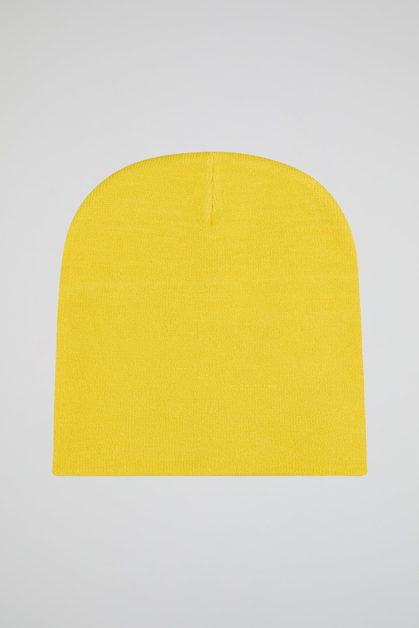 A's Yellow Knitted Beanie