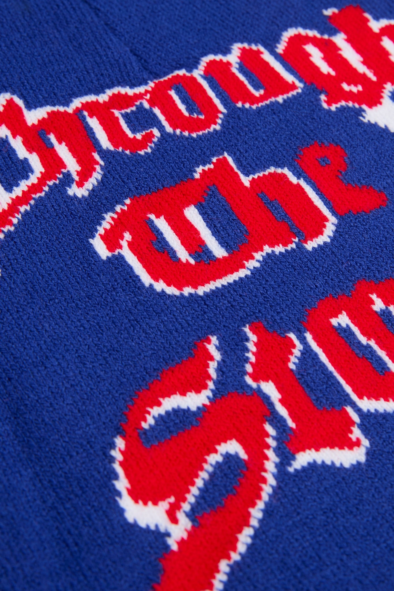 Trough the storm Royal Blue Knitted Beanie