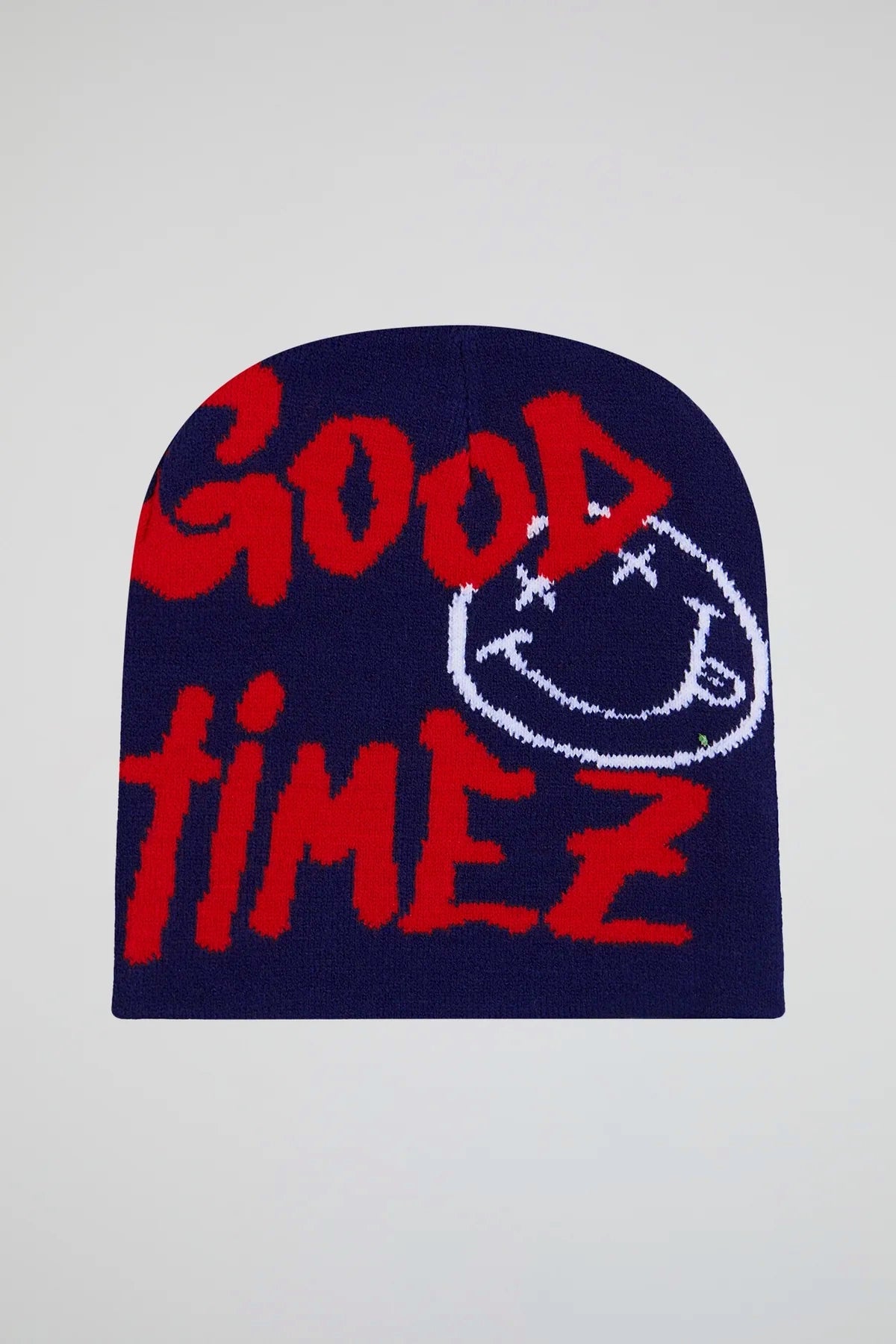 Good Timez Smiley Navy blue Knitted Beanie