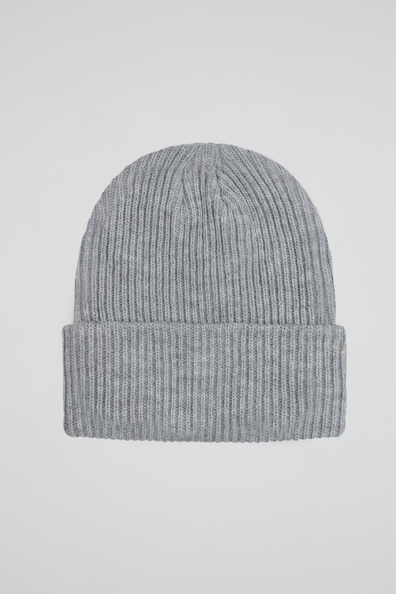 Rhinestone light grey lined beanie