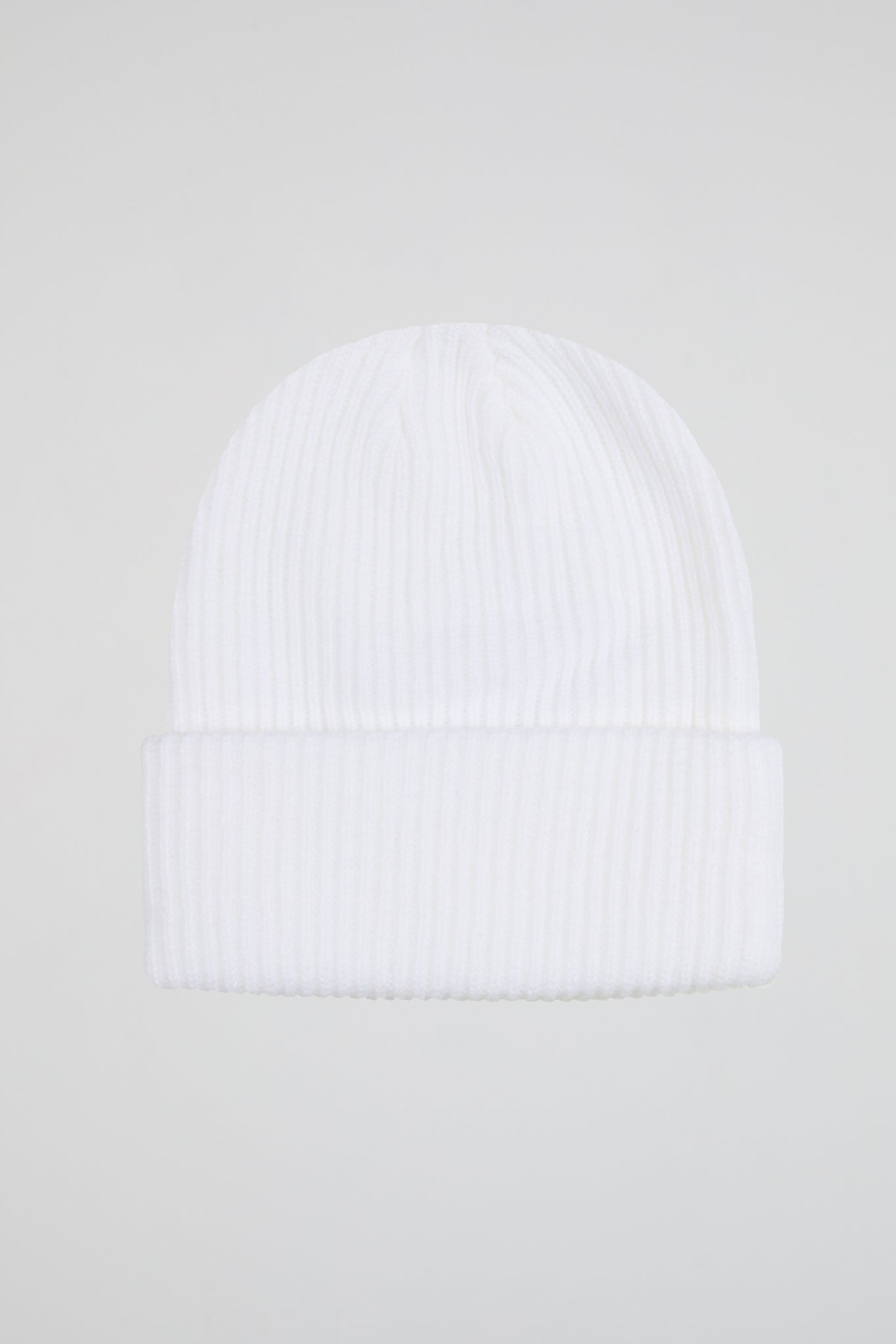 Rhinestone white lined beanie