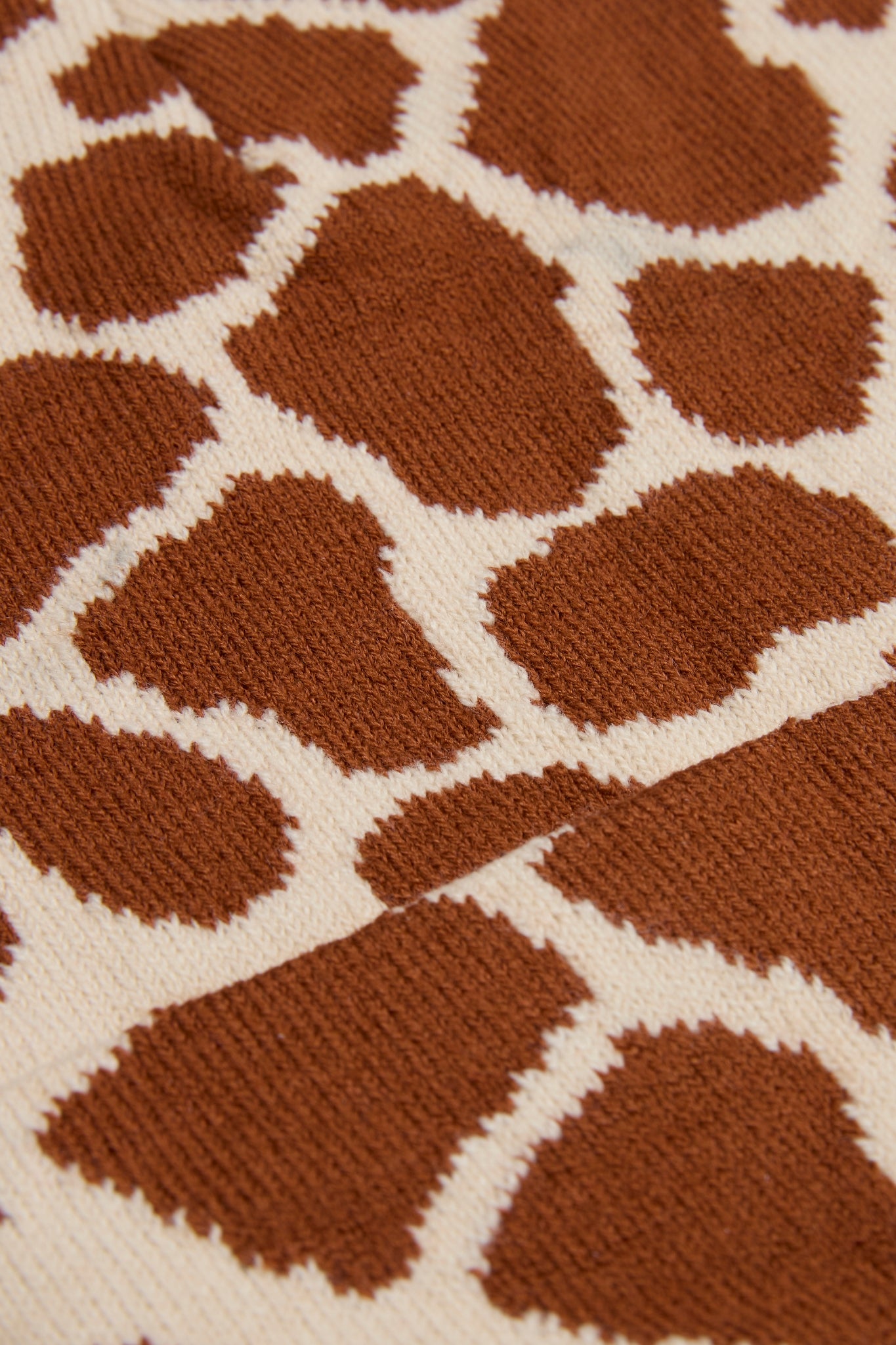 Brown Leopard Knitted beanie