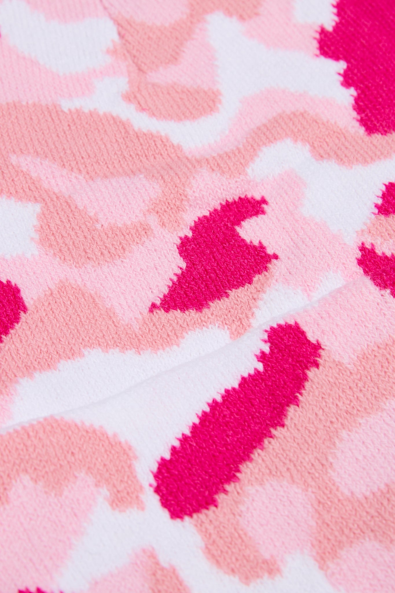 Pink Camouflage Knitted Beanie