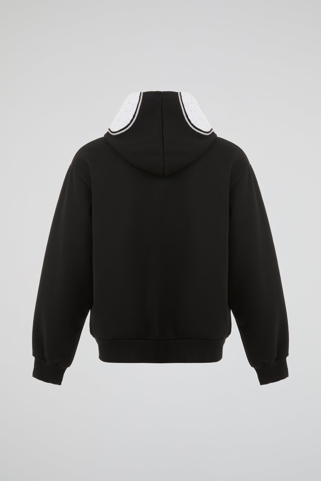 BHYPE BLACK & WHITE SKELETON CHENILLE ZIP HOODIE