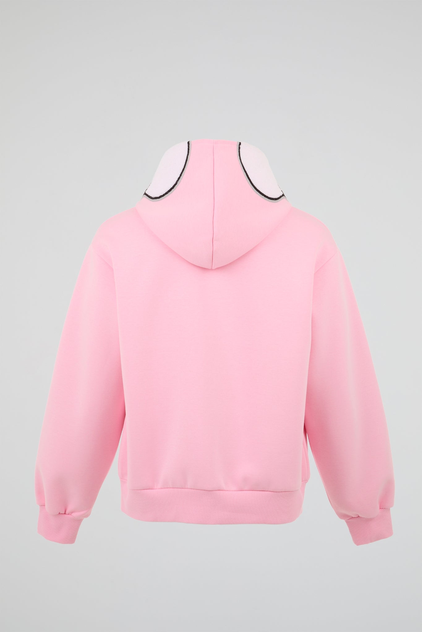BHYPE PINK & WHITE SKELETON CHENILLE ZIP HOODIE