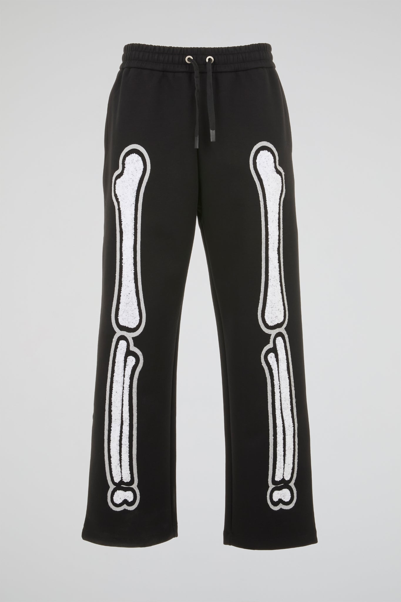 BHYPE BLACK & WHITE SKELETON CHENILLE SWEATPANTS