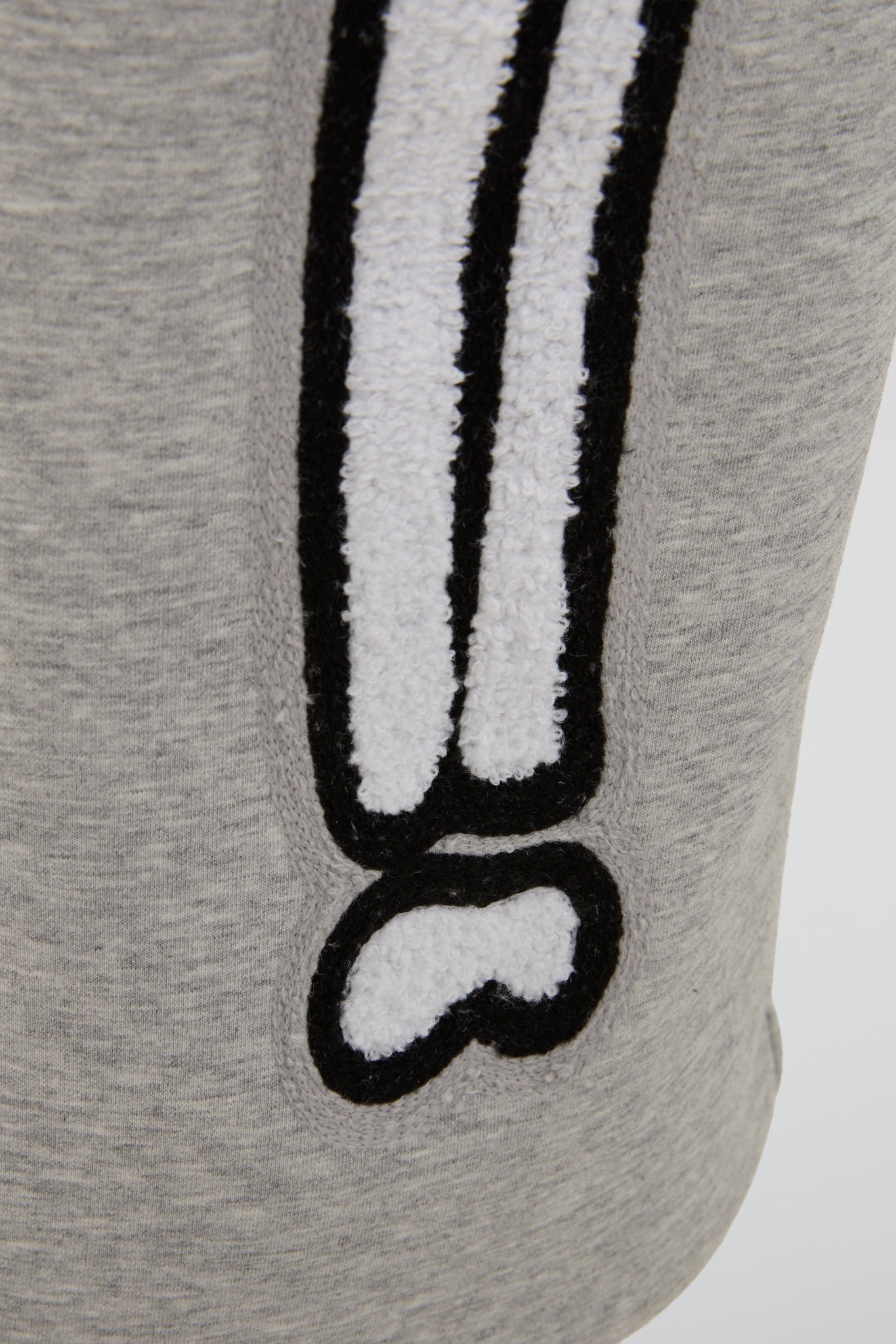 BHYPE GREY & WHITE SKELETON CHENILLE SWEATPANTS