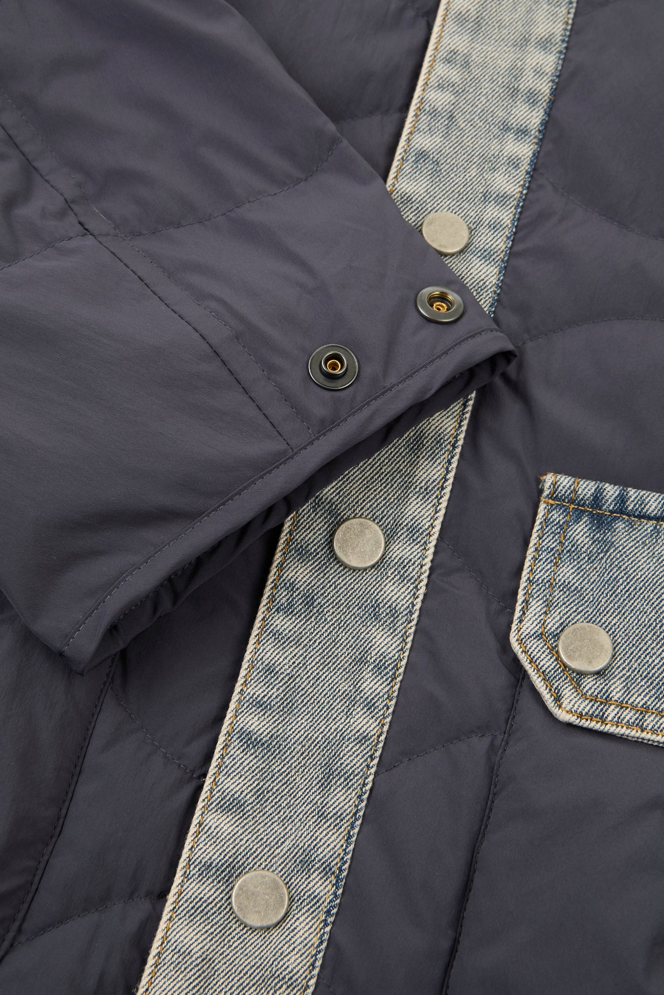 Dumist – Hybrid Quilted Denim Overshirt Jacket