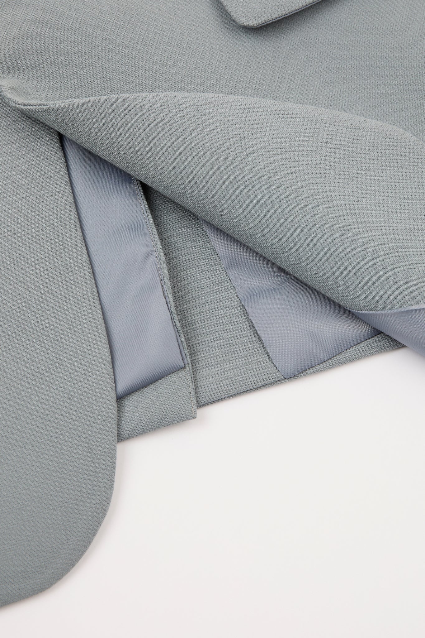 Dumist – Grey Minimal Collarless Blazer