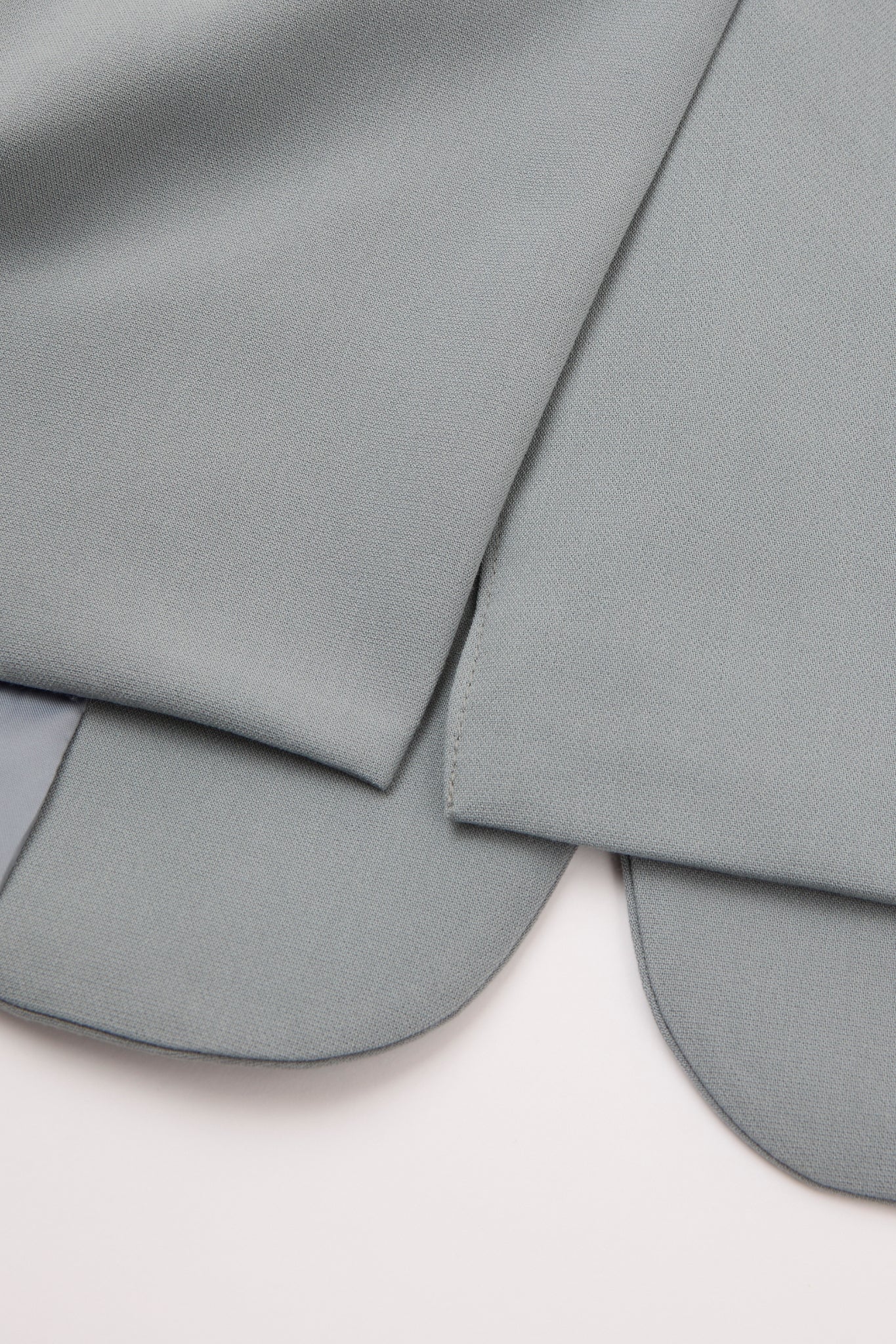 Dumist – Grey Minimal Collarless Blazer