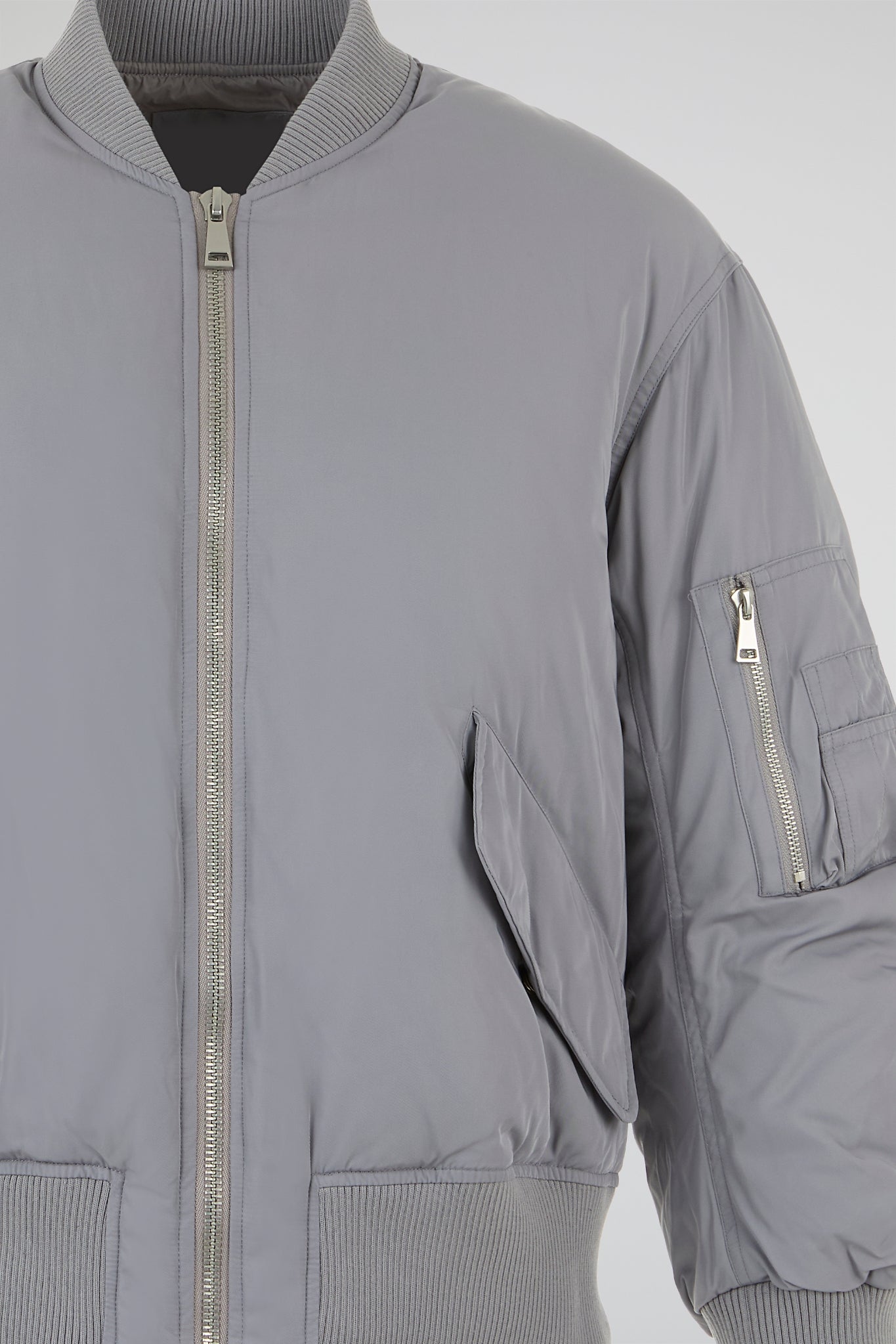 Dumist - Grey Structure Bomber Jacket