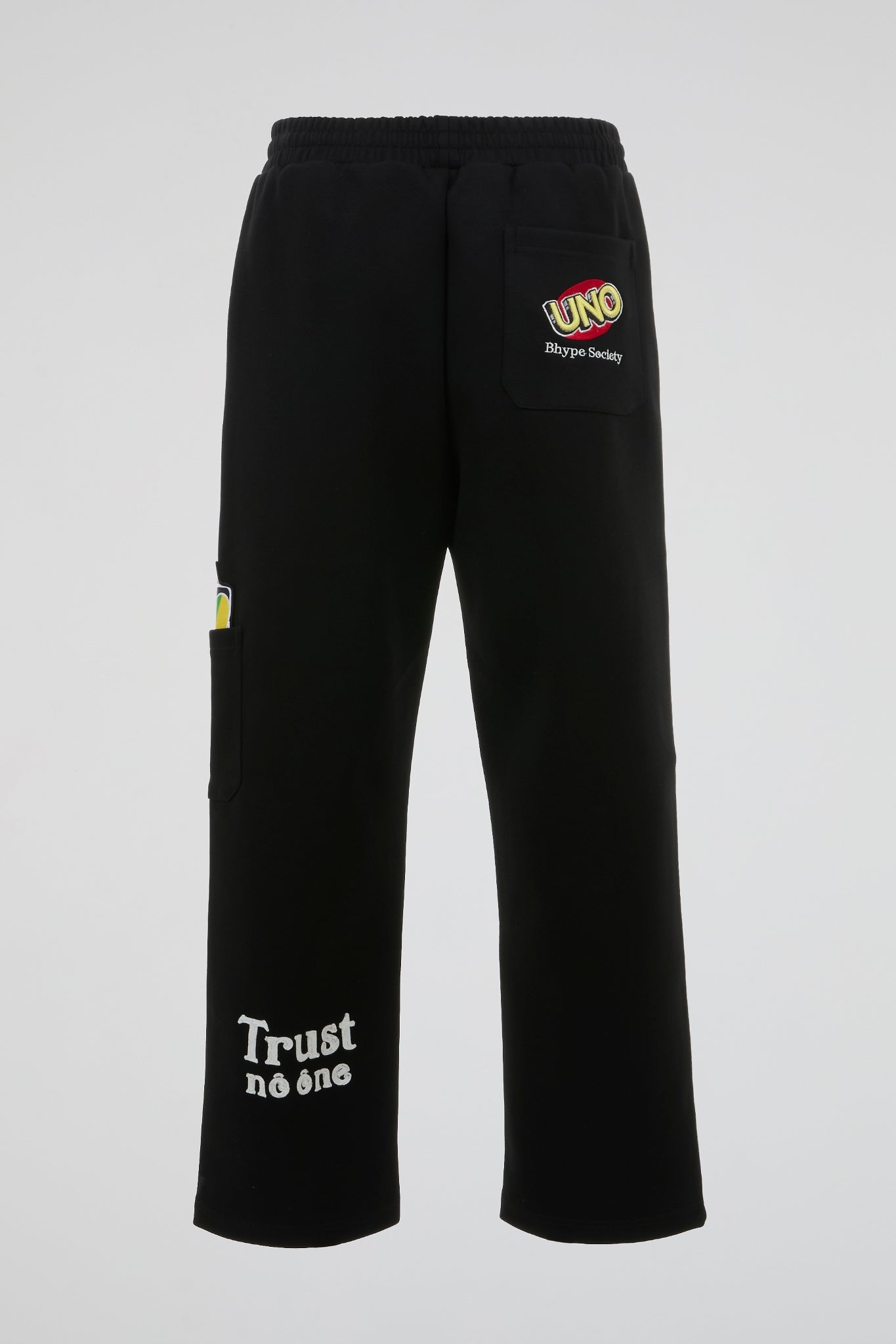 BHYPE x UNO® Trust No One Black Jogger Pants