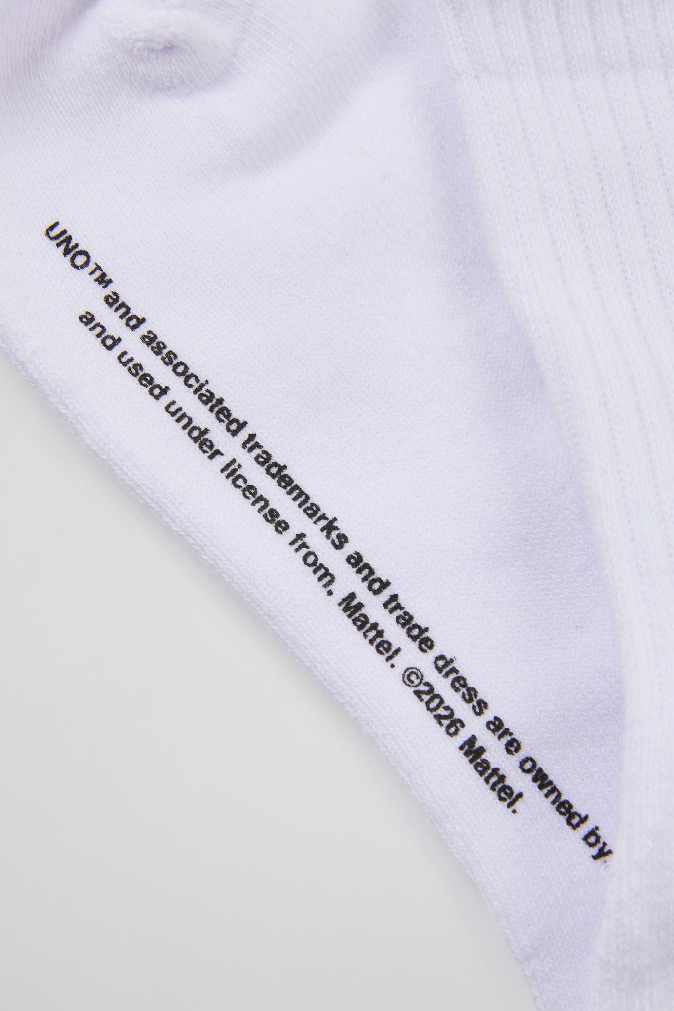 BHYPE x UNO® LOGO EMBROIDERED CREW SOCKS – WHITE