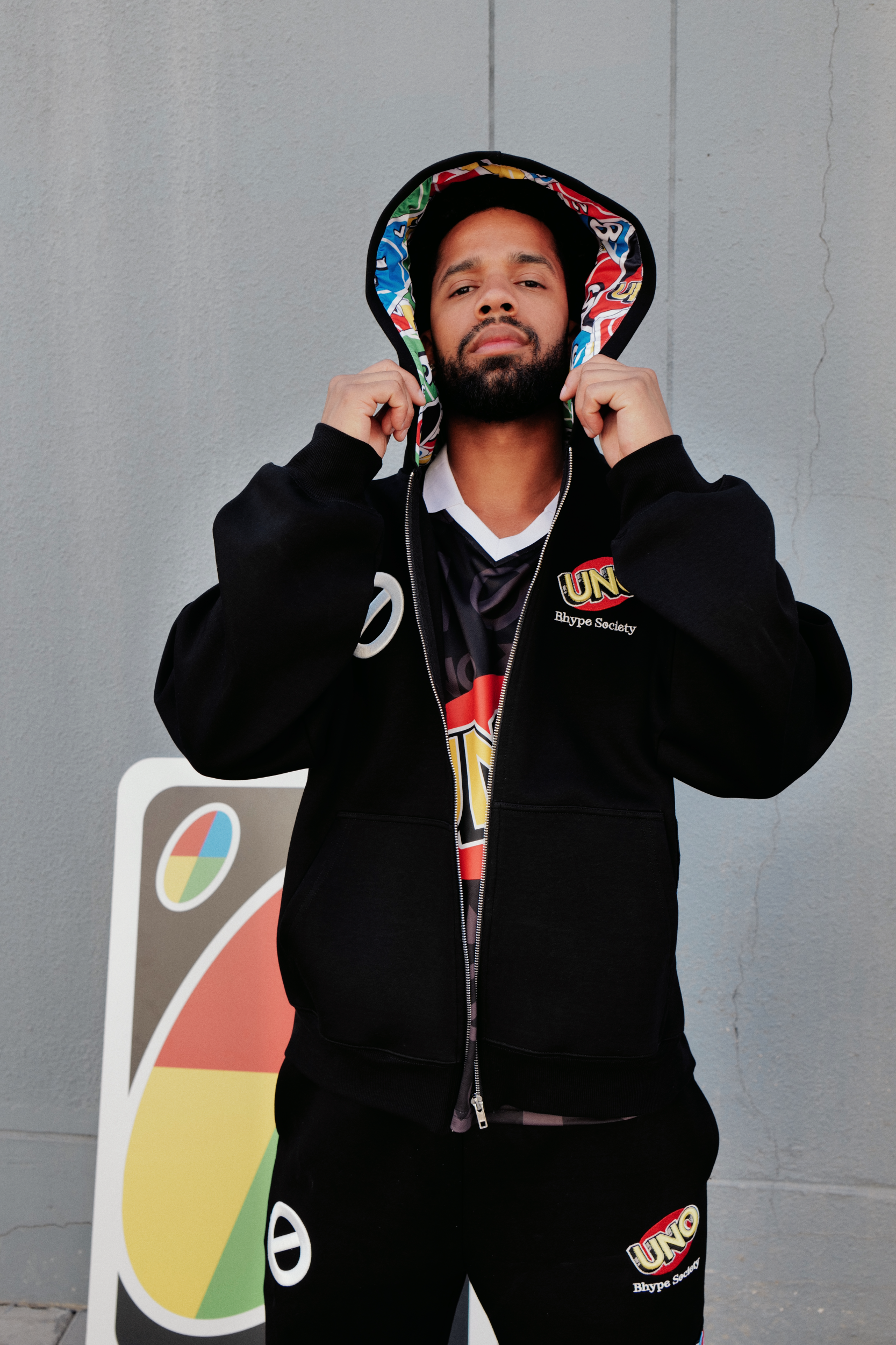 BHYPE x UNO COLLECTION ZIPPED HOODIE