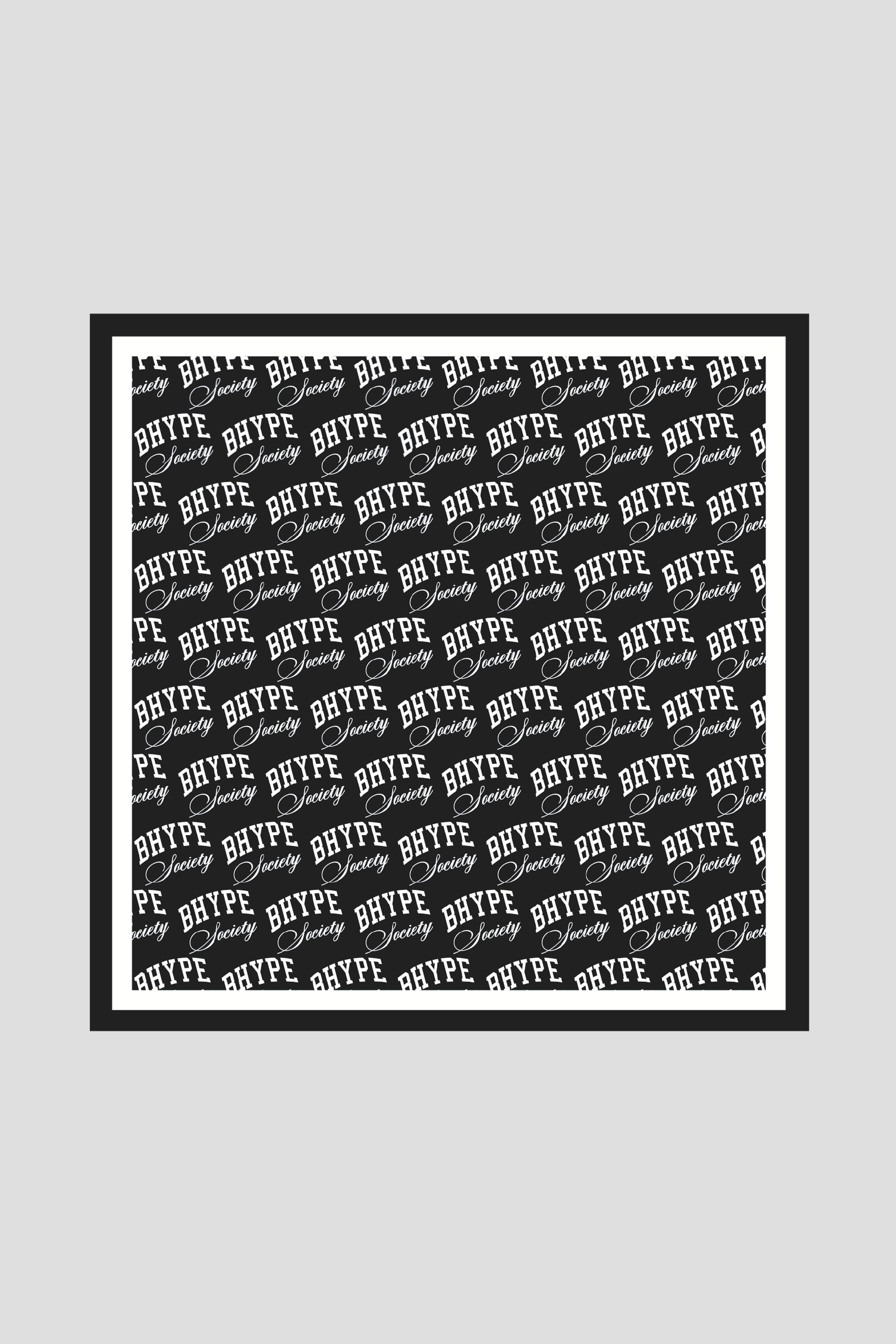 BHYPE SOCIETY BLACK BANDANA