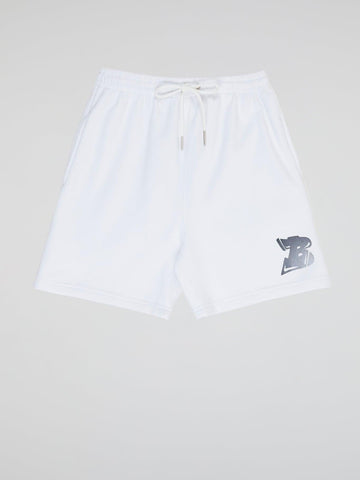 Bhype Society - Bhype Logo Essentials White Shorts